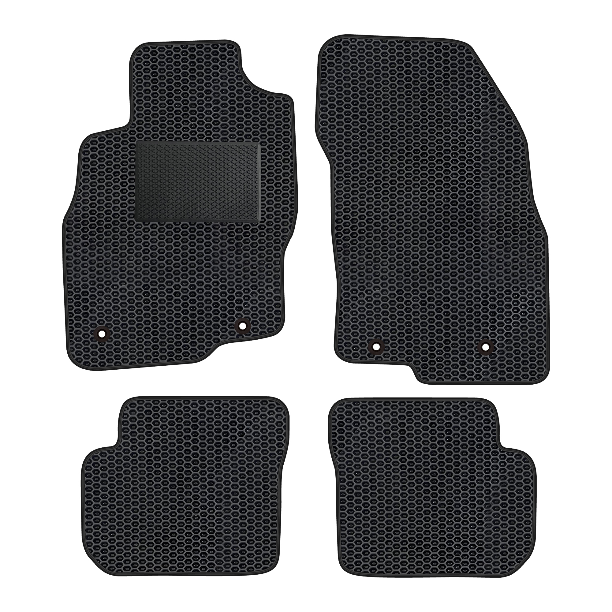 Al005evapod - Komplettes Set Eva-autofußmatten Passend Für Alfa Romeo Mito 2008-2018 (mit Zusätzlicher Verstärkung)