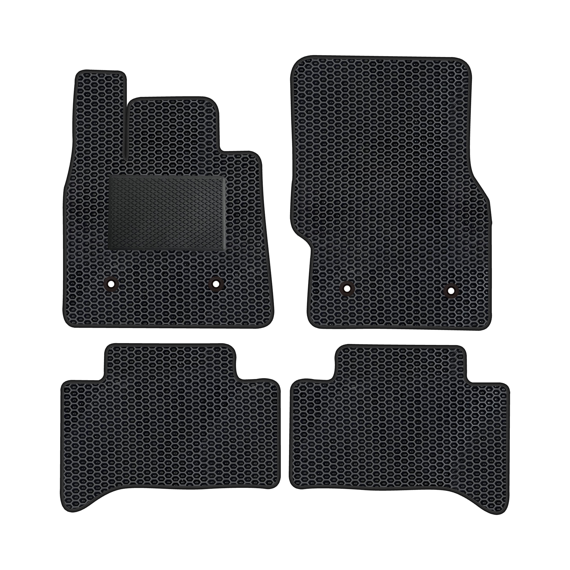 Al011evapod - Komplettes Set Eva-autofußmatten, Passend Für Alfa Romeo Stelvio Ab 2016 (mit Zusätzlicher Verstärkung)
