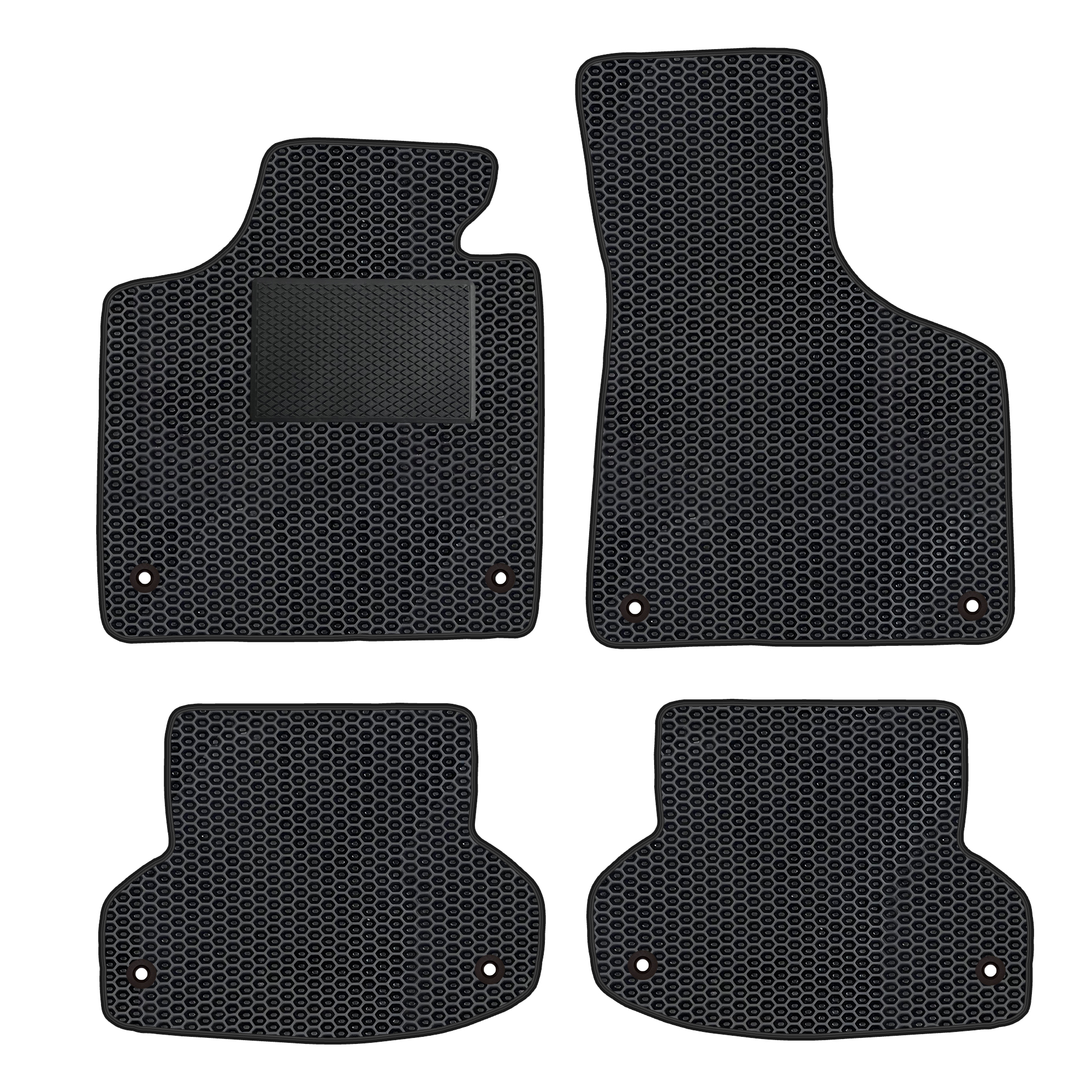 Au009evapod - Komplettes Set Eva-autofußmatten Passend Für Audi A3 Ii 8p, 8pa Sportback, 8p Rs3 2003-2011 (mit Zusätzlicher Verstärkung)