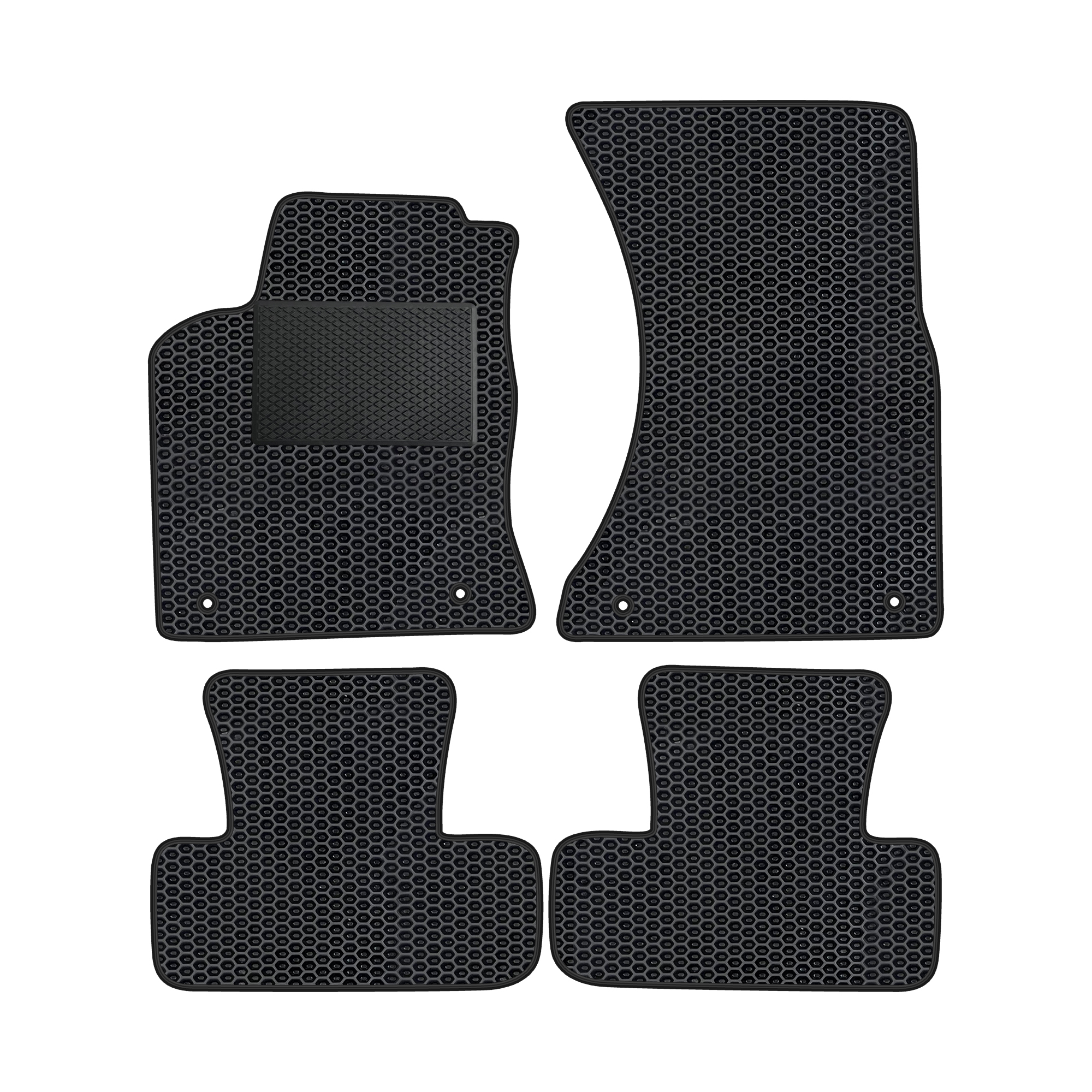 Au023evapod - Komplettes Set Eva-autofußmatten, Passend Für Audi Q5 2008-2016, Q5 Hybrid 2011-2015 (mit Zusätzlicher Verstärkung)