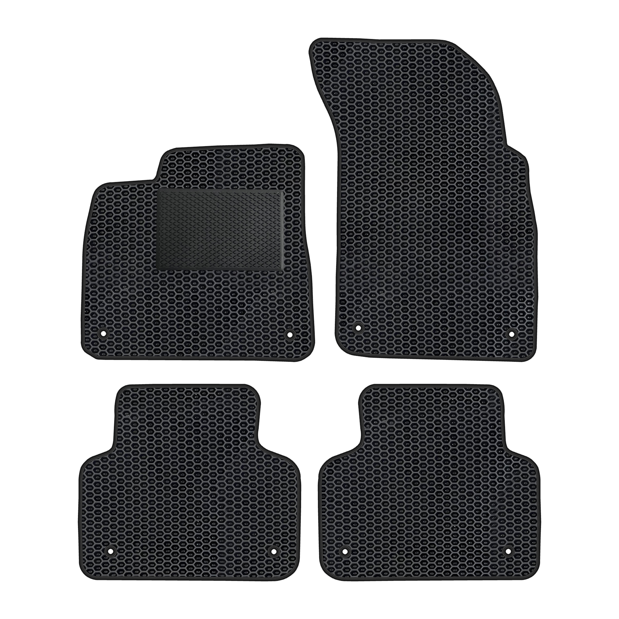 Au034evapod - Komplettes Set Eva-autofußmatten, Passend Für Audi Q7 Ii 2015-2019, Q8 Ab 2018 (mit Zusätzlicher Verstärkung)