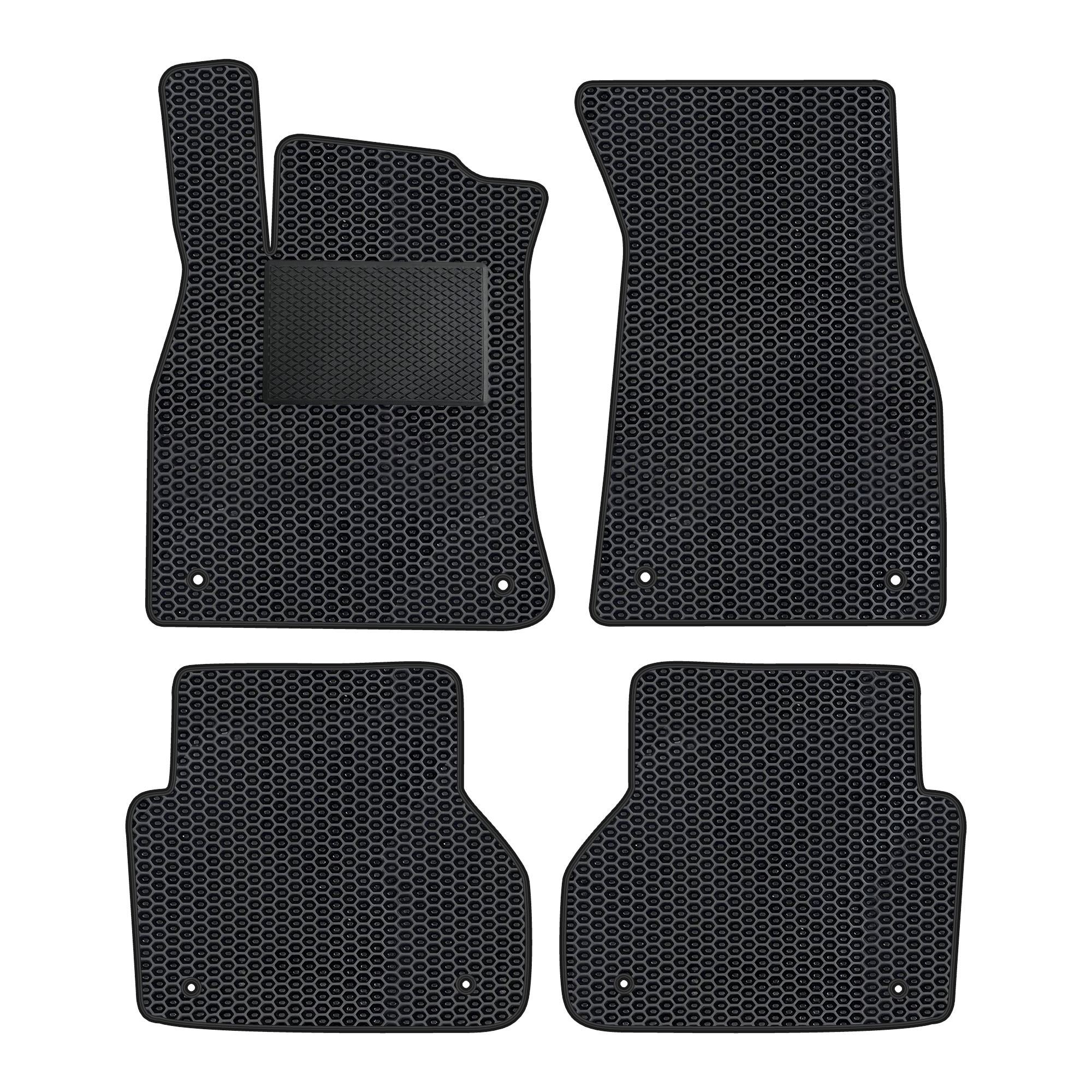 Au036evapod - Komplettes Set Eva-autofußmatten Passend Für Audi A6 C8 Allroad Quattro Avant Limousine Ab 2018 (mit Zusätzlicher Verstärkung)