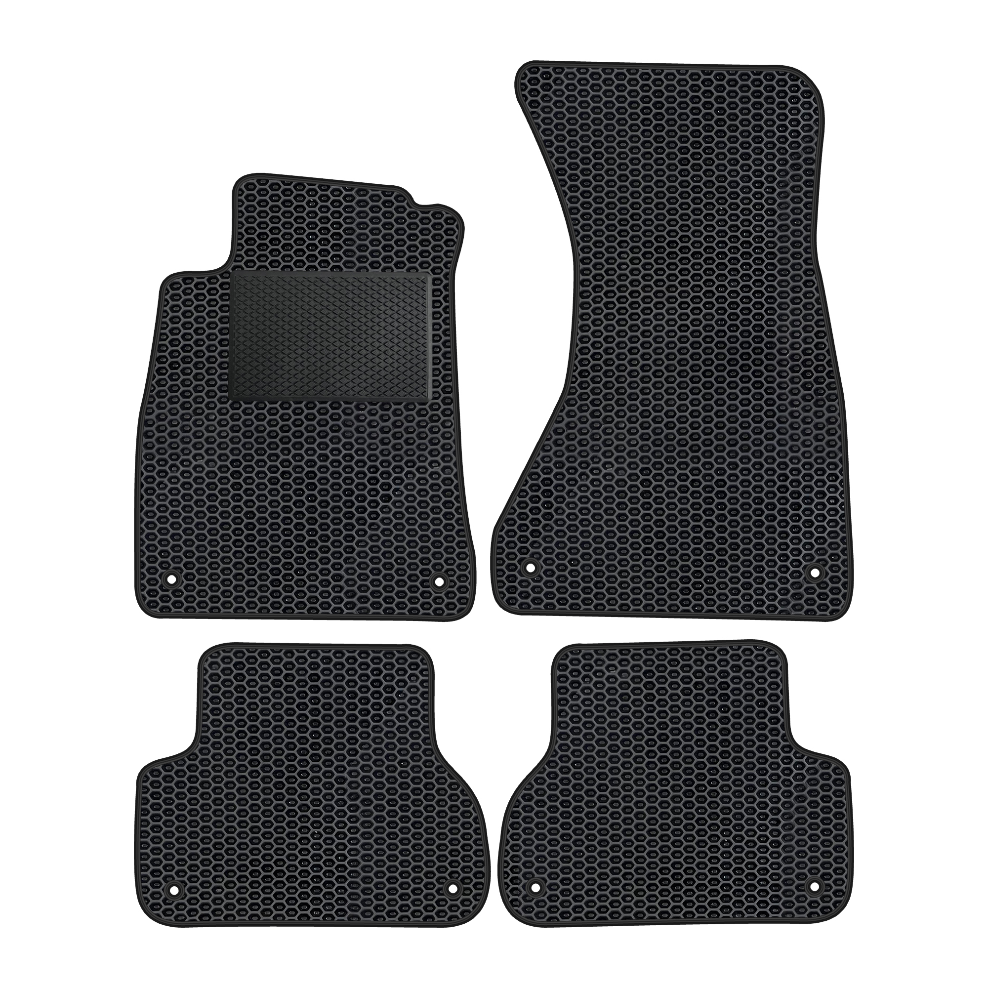 Au037evapod - Komplettes Set Eva-autofußmatten Passend Für Audi A5 Ii F53 Coupé 2016-2020 (mit Zusätzlicher Verstärkung)