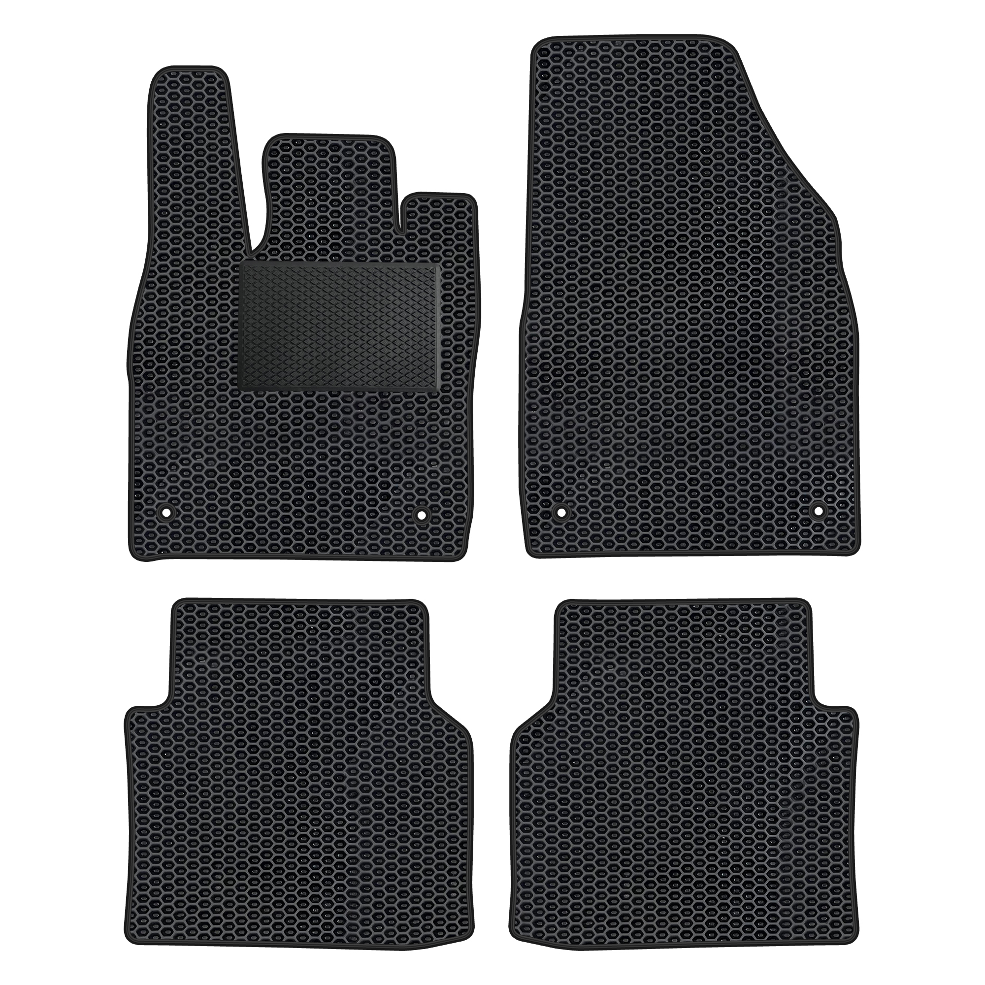 Au042evapod - Komplettes Set Eva-autofußmatten, Passend Für Audi Q4 E-tron, Cupra Born, Skoda Enyaq Iv, Vw Id.4, Vw Id.5 Ab 2020 (mit Zusätzlicher Verstärkung)