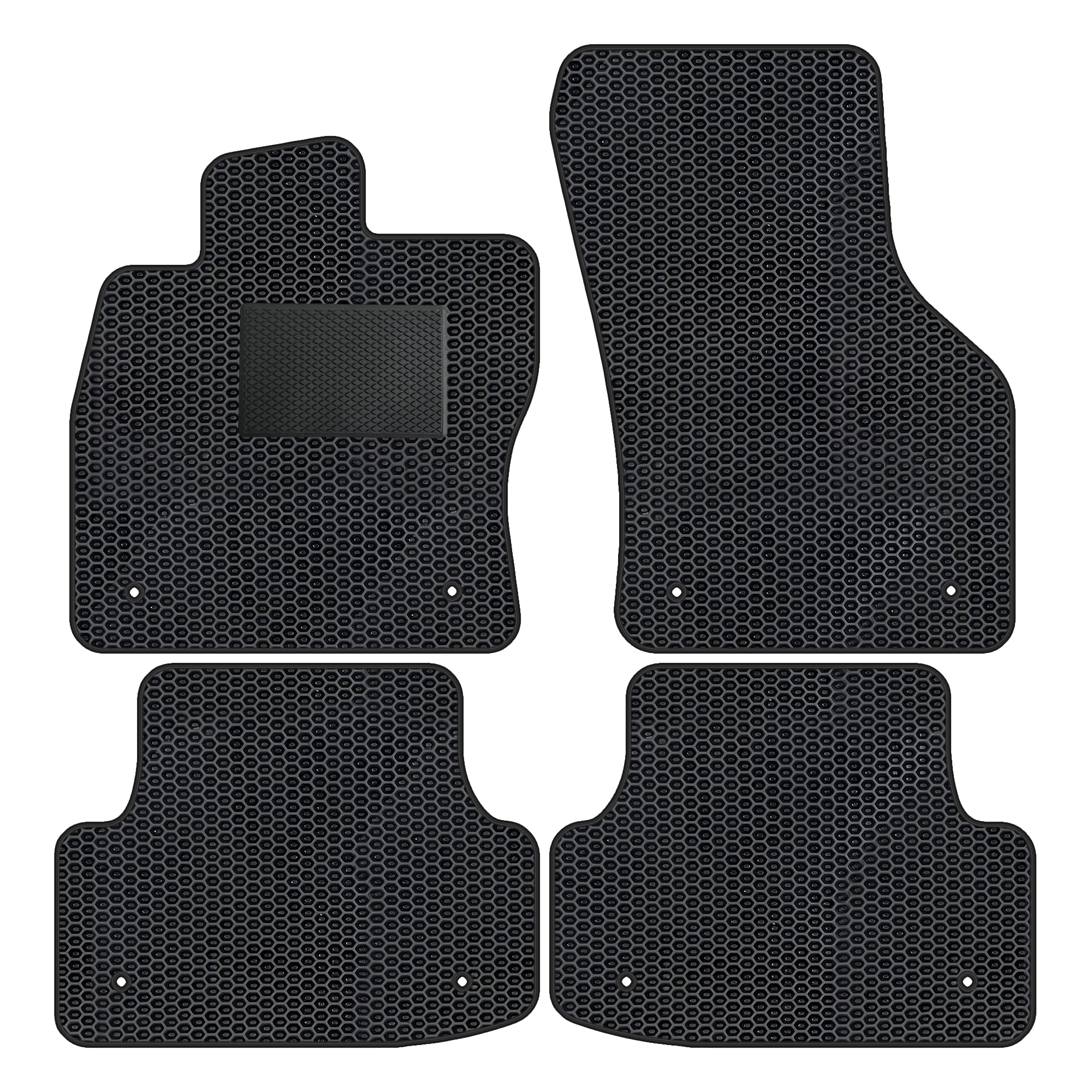 Au047evapod - Komplettes Set Eva-autofußmatten Passend Für A3 Iii 8va Sportback 2013-2020 (mit Zusätzlicher Verstärkung)