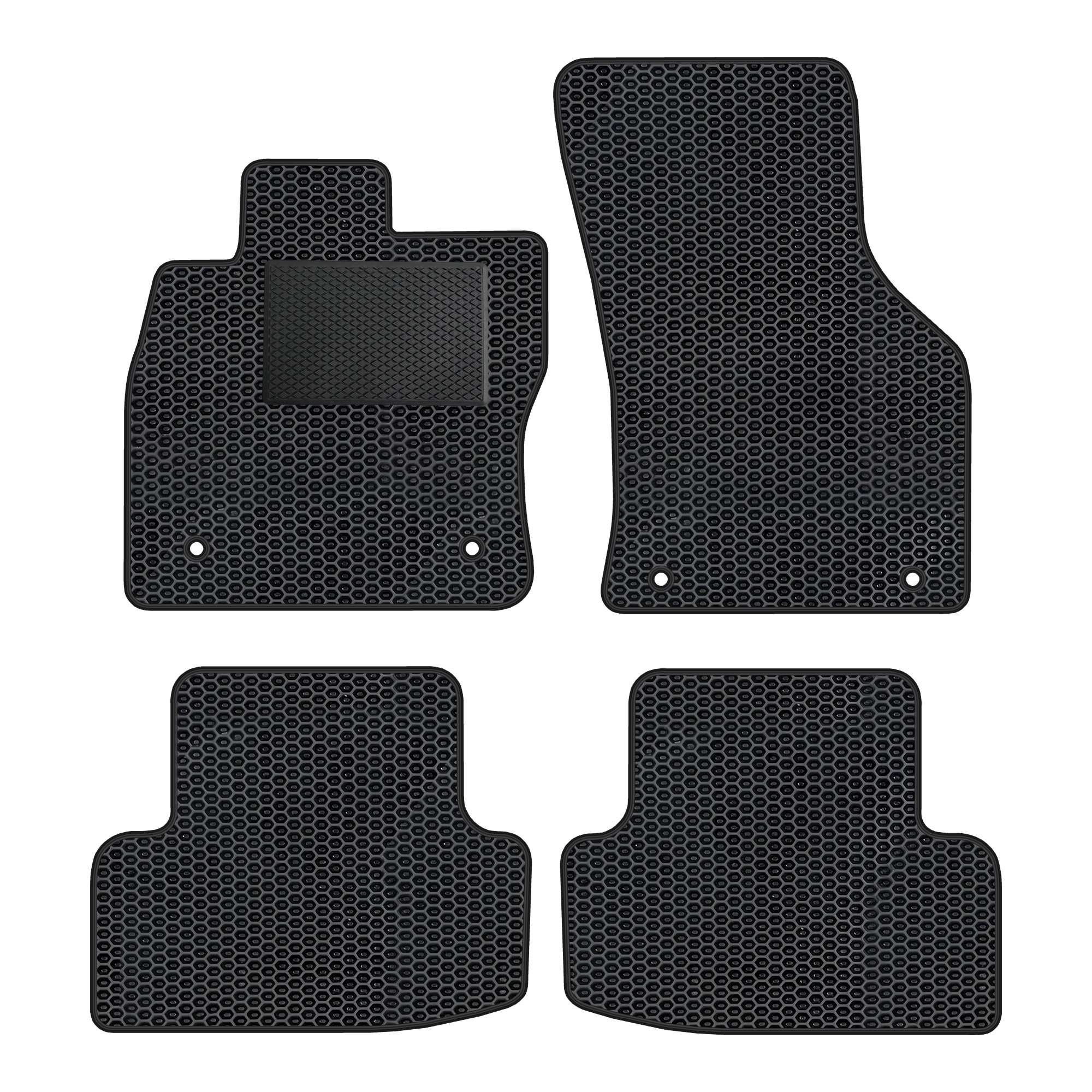 Au046evapod - Komplettes Set Eva-autofußmatten Passend Für Audi A3 Iii 8v Compact, 8v7 Cabrio 2013-2020 (mit Zusätzlicher Verstärkung)