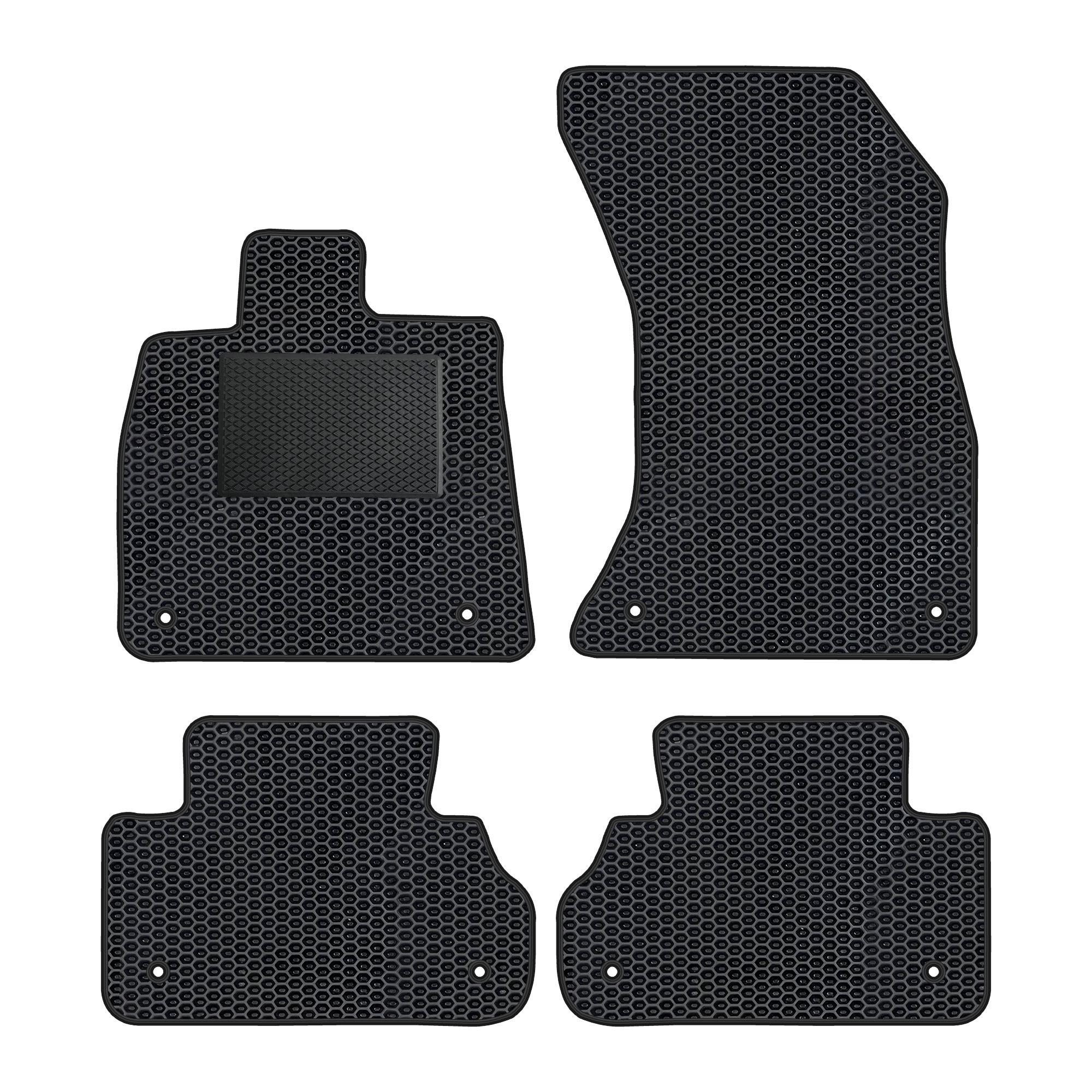 Au058evapod - Komplettes Set Eva-autofußmatten Passend Für Audi Q5 Sportback, Q5 Hybrid 2020- (mit Zusätzlicher Verstärkung)
