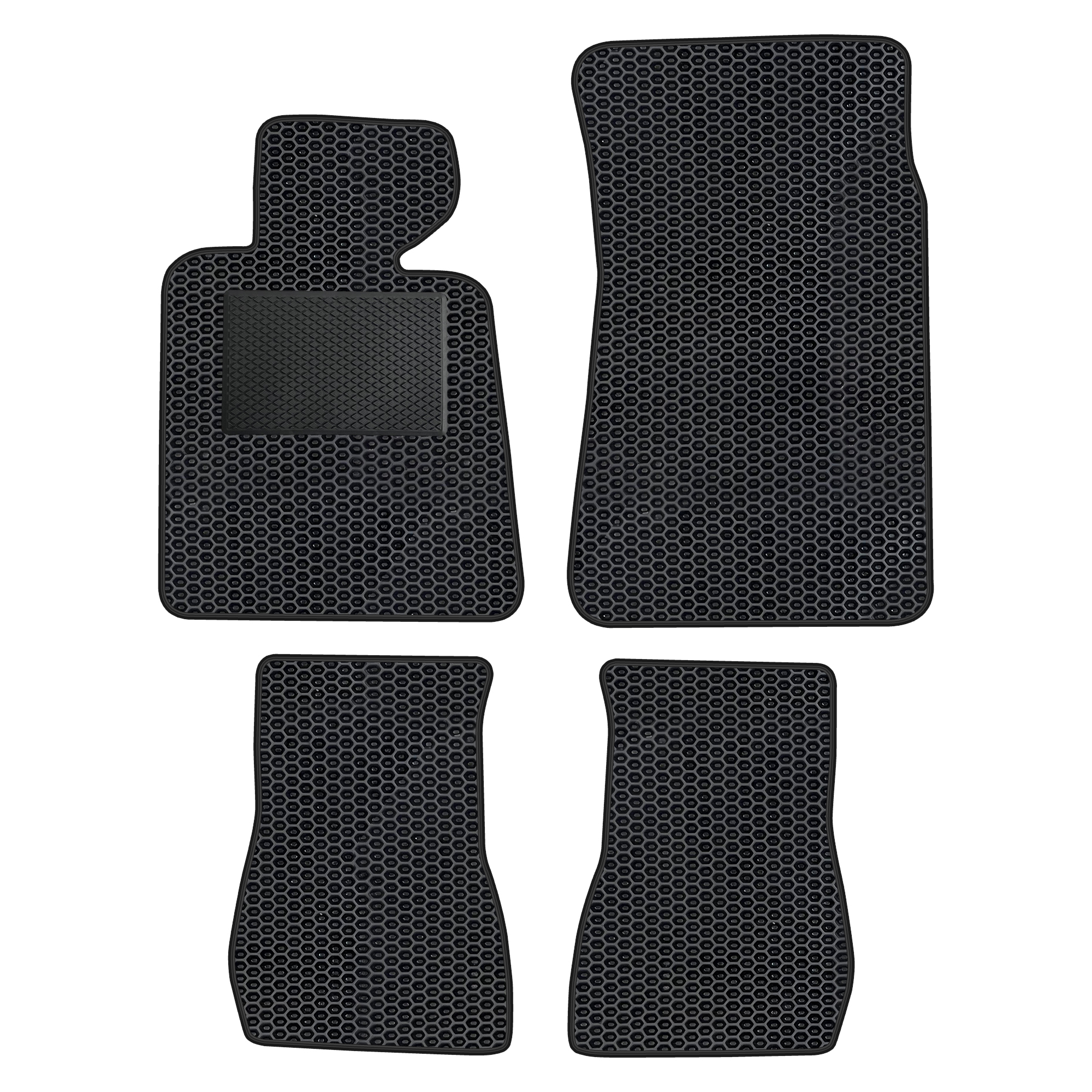 Bm002evapod - Komplettes Set Eva-autofußmatten Passend Für Bmw 3er E30 Cabrio 1982-1994 (mit Zusätzlicher Verstärkung)