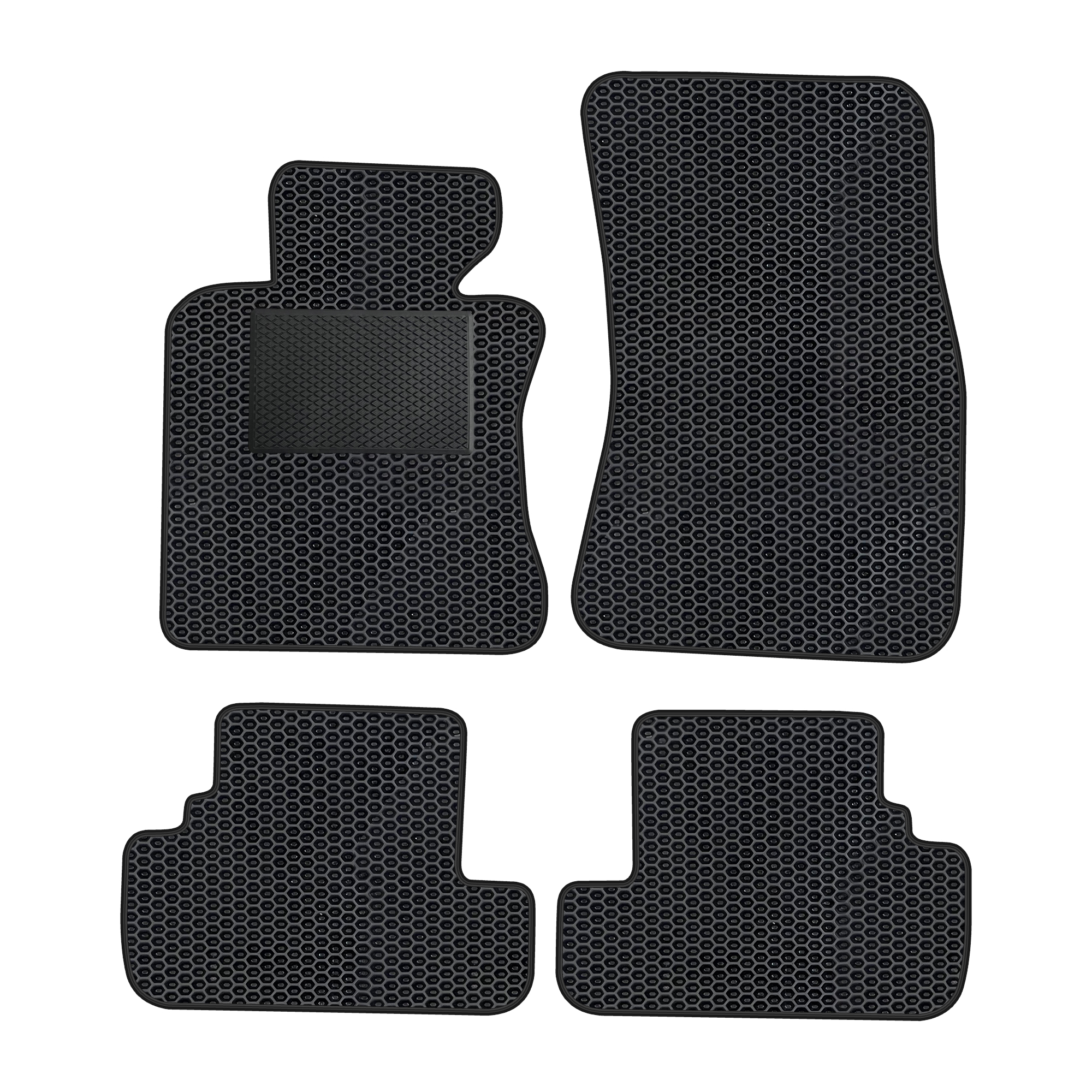 Bm004evapod - Komplettes Set Eva-autofußmatten Passend Für Bmw 6er E64 Cabrio 2004-2011 (mit Zusätzlicher Verstärkung)