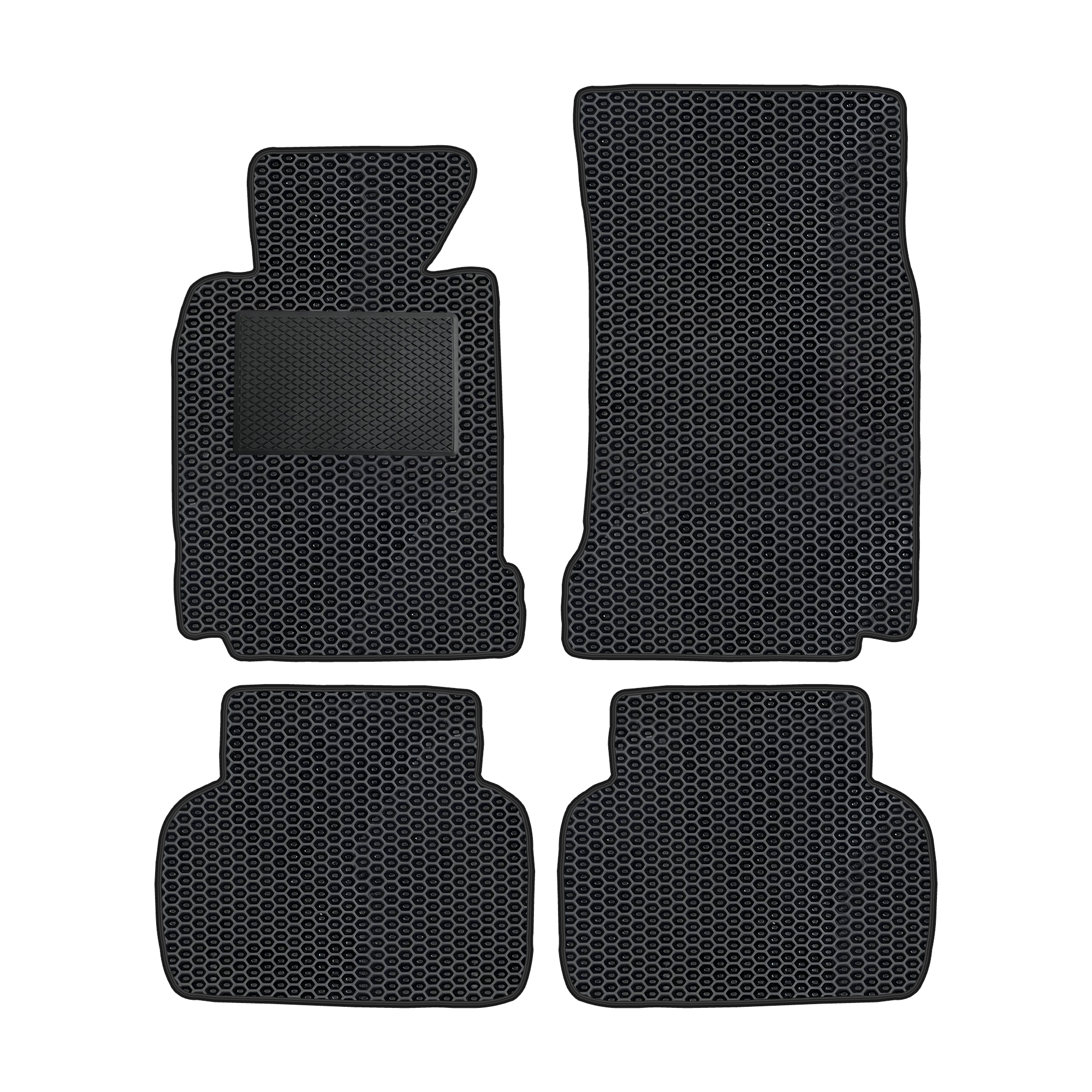Bm012evapod - Komplettes Set Eva-autofußmatten Passend Für Bmw 5er E39 1996-2003 (mit Zusätzlicher Verstärkung)
