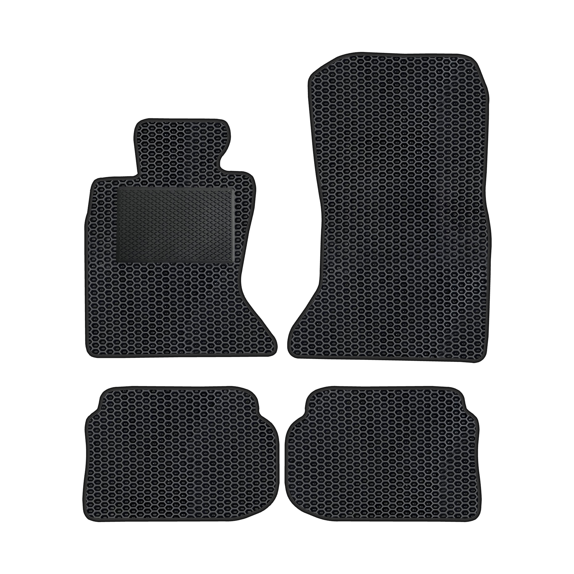 Bm018evapod - Komplettes Set Eva-autofußmatten Passend Für Bmw F10 Fl 2013-2017 (mit Zusätzlicher Verstärkung)