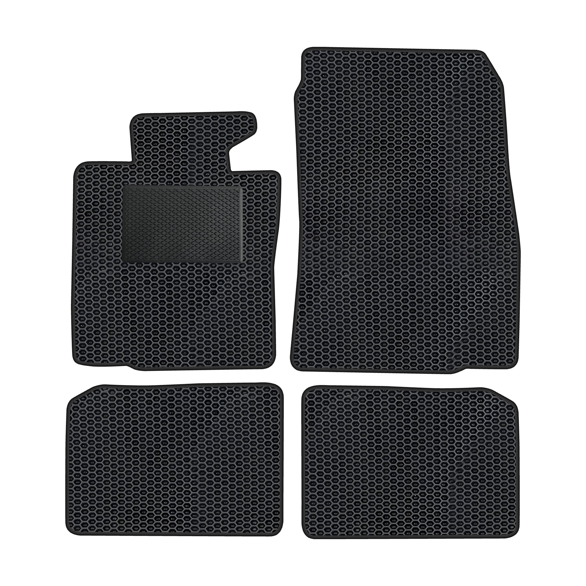 Bm037evapod - Komplettes Set Eva-autofußmatten Passend Für Mini Countryman R60 2010-2016 (mit Zusätzlicher Verstärkung)