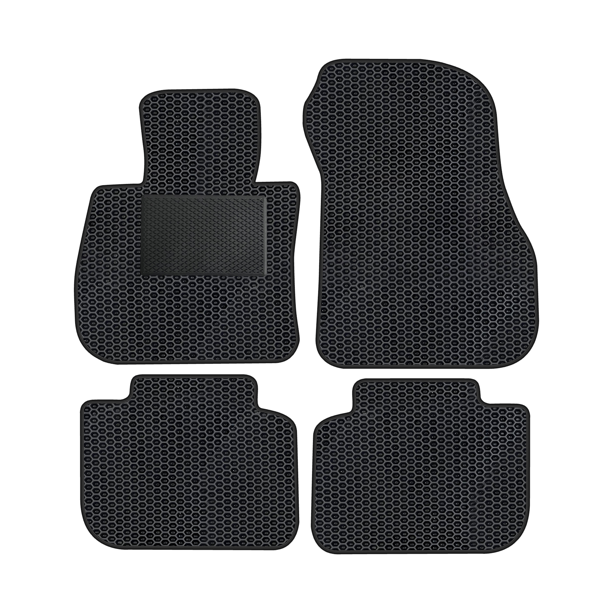Bm045evapod - Komplettes Set Eva-autofußmatten Passend Für Bmw 2er F45 Active Tourer, X1 F48 2014-2022, X1u11 S-drive 2022 (mit Zusätzlicher Verstärkung)