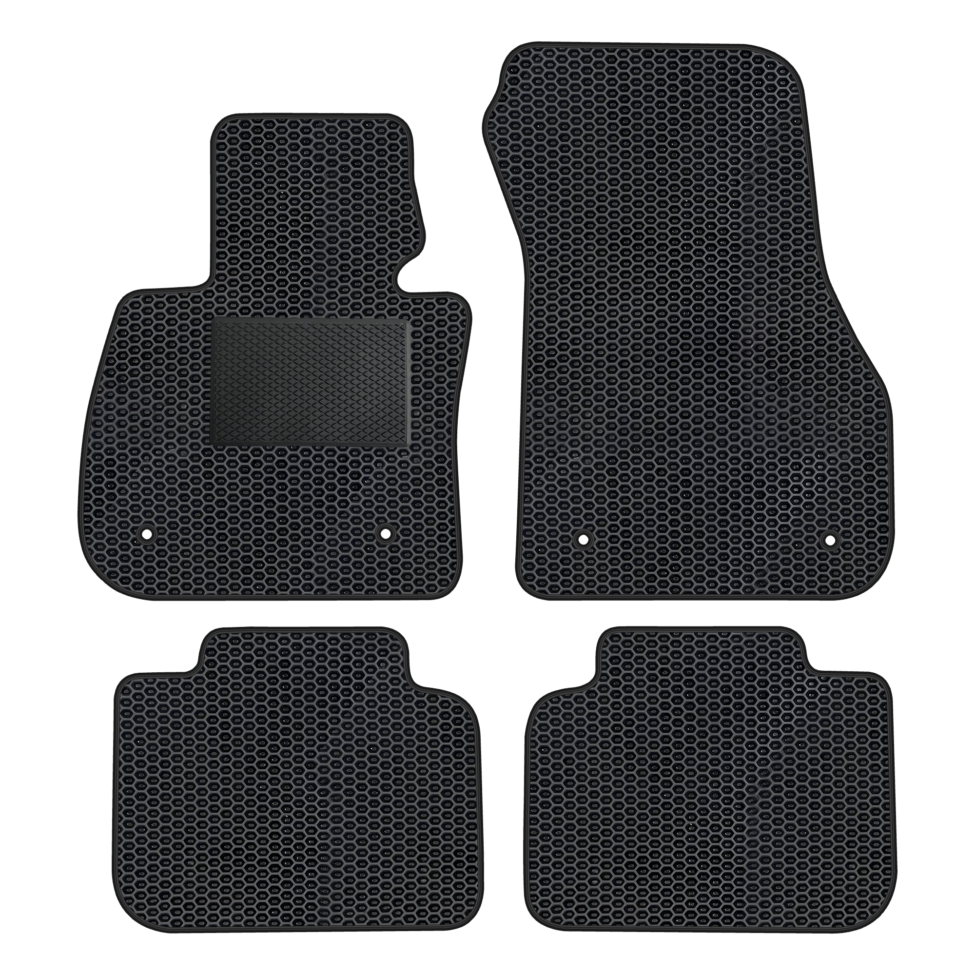 Bm068evapod - Komplettes Set Eva-autofußmatten Passend Für Bmw 1er E81 3-türer 2007-2011 (mit Zusätzlicher Verstärkung)