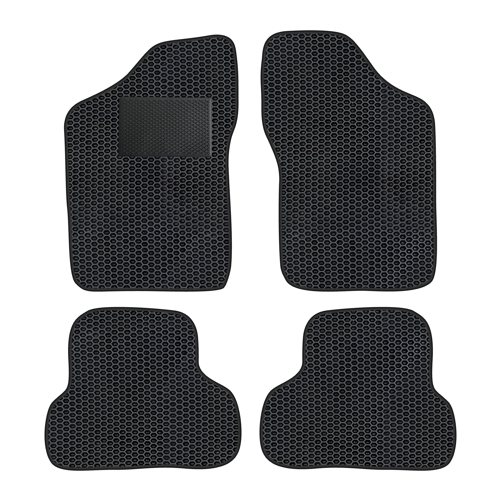 Fi009evapod - Komplettes Set Eva-autofußmatten Passend Für Fiat Cinquecento 1991-1998 (mit Zusätzlicher Verstärkung)