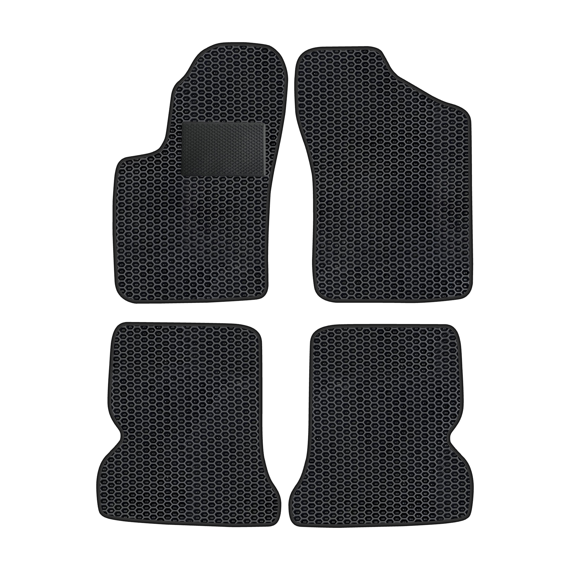 Fi010evapod - Komplettes Set Eva-autofußmatten Passend Für Fiat Seicento 1998-2005 (mit Zusätzlicher Verstärkung)