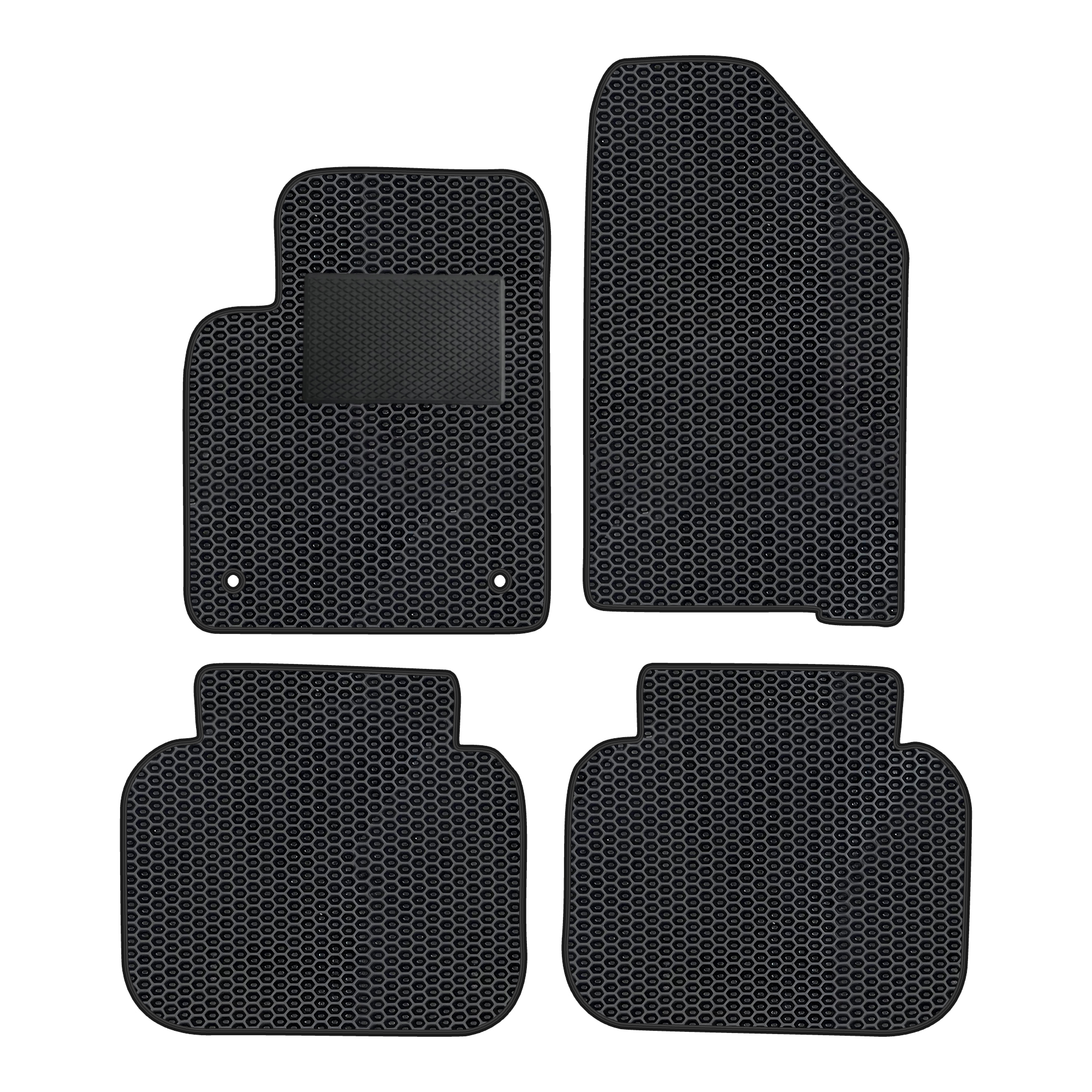 Fi025flevapod - Komplettes Set Eva-autofußmatten Passend Für Fiat Freemont 2011-2015 5-sitzer (mit Zusätzlicher Verstärkung)