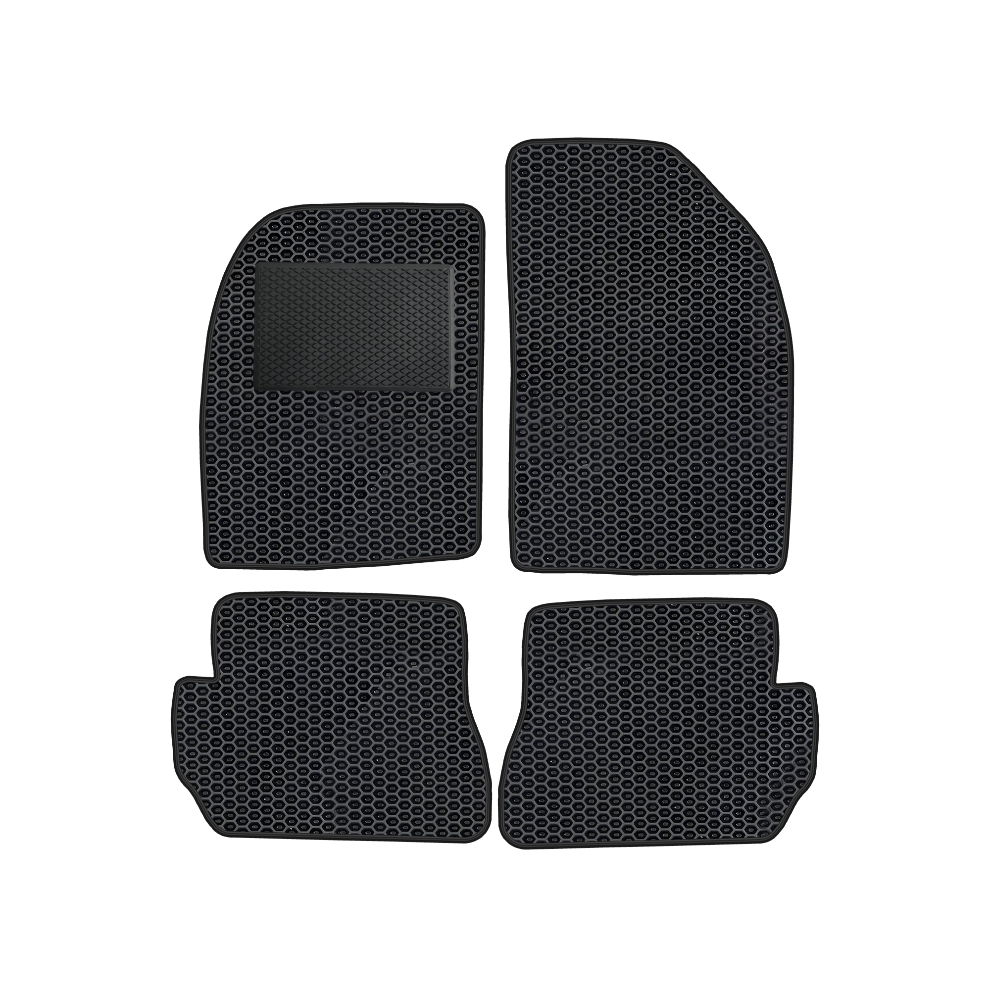 Fo018evapod - Komplettes Set Eva-autofußmatten, Passend Für Ford Fiesta Fusion 2002-2005 (mit Zusätzlicher Verstärkung)