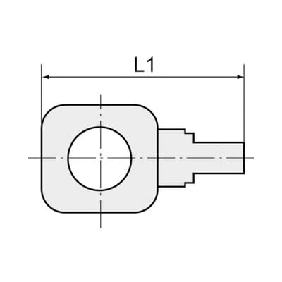 Riegler Einfach-Ringstutzen, für G 1/4, für Schlauch 8/6 mm, POM