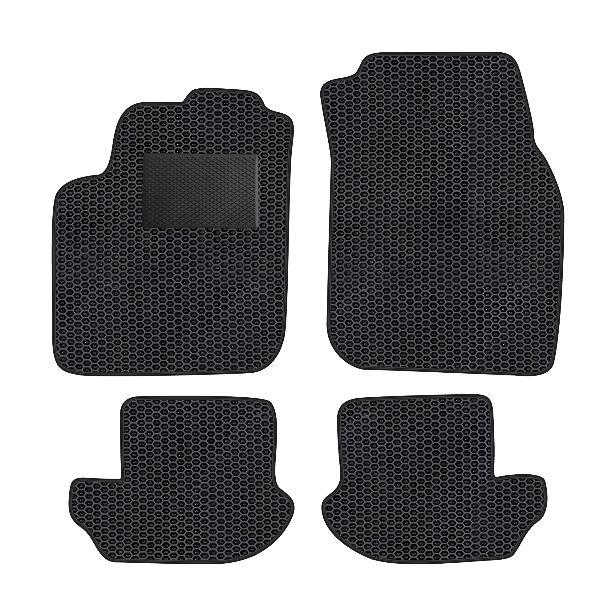 Fo027evapod - Komplettes Set Eva-autofußmatten Passend Für Ford Ka I 1996-2008 (mit Zusätzlicher Verstärkung)