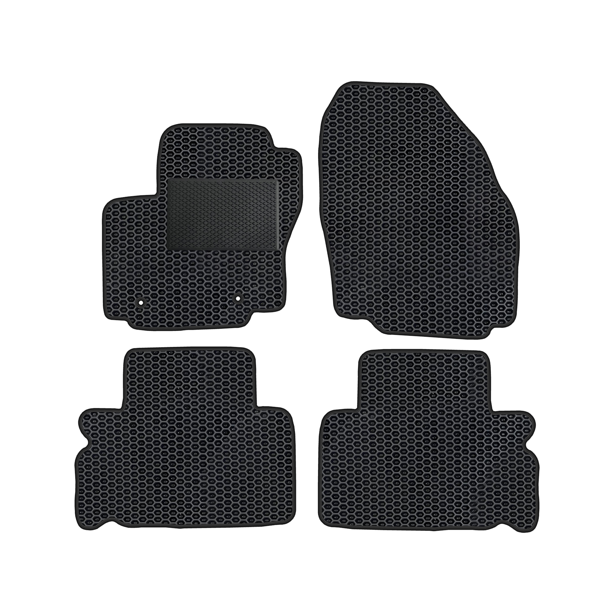 Fo045evapod - Komplettes Set Eva-autofußmatten, Passend Für Ford S-max 2006-2010, 5-sitzer (mit Zusätzlicher Verstärkung)