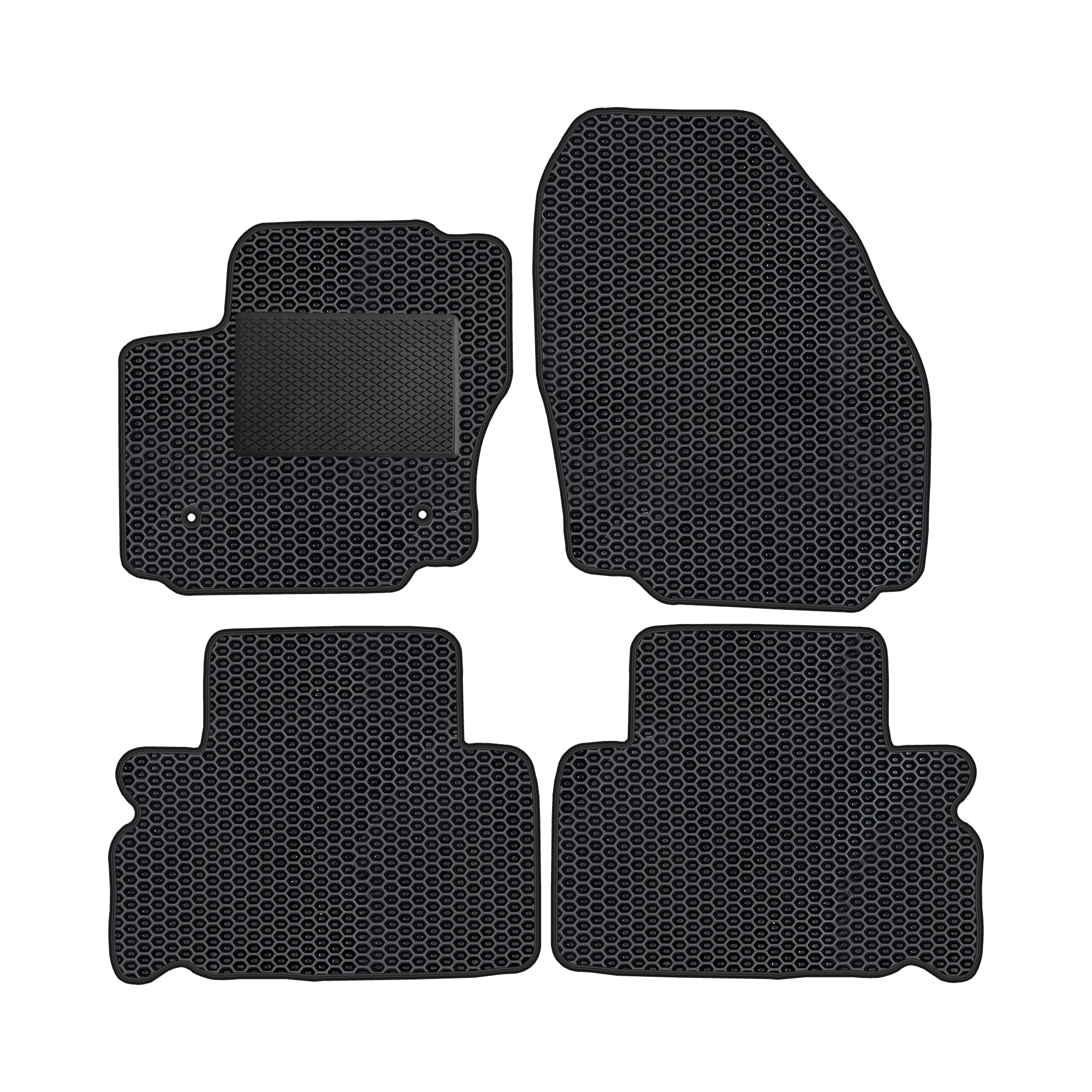 Fo048evapod - Komplettes Set Eva-autofußmatten Passend Für Ford S-max 2010-2014 5-sitzer (mit Zusätzlicher Verstärkung)