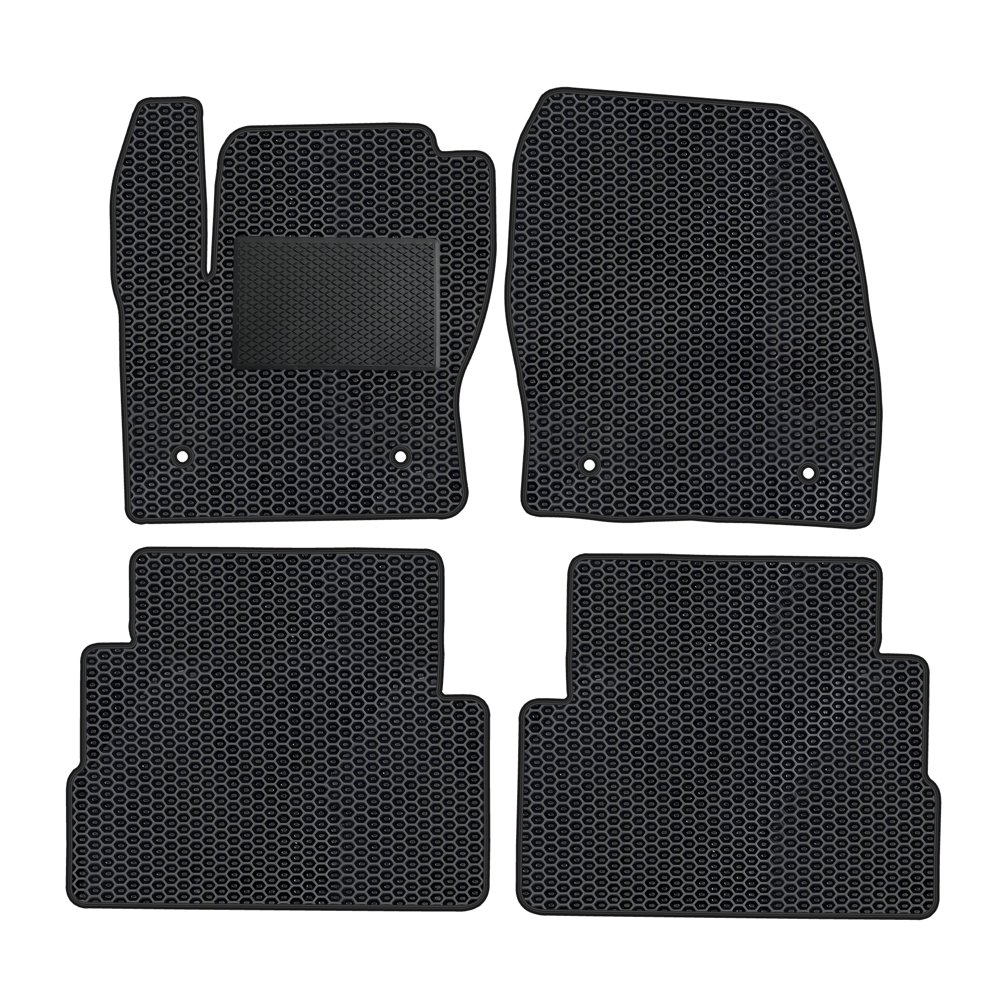 Fo049evapod - Komplettes Set Eva-autofußmatten Passend Für Ford Kuga Ii 2012-2019 (mit Zusätzlicher Verstärkung)