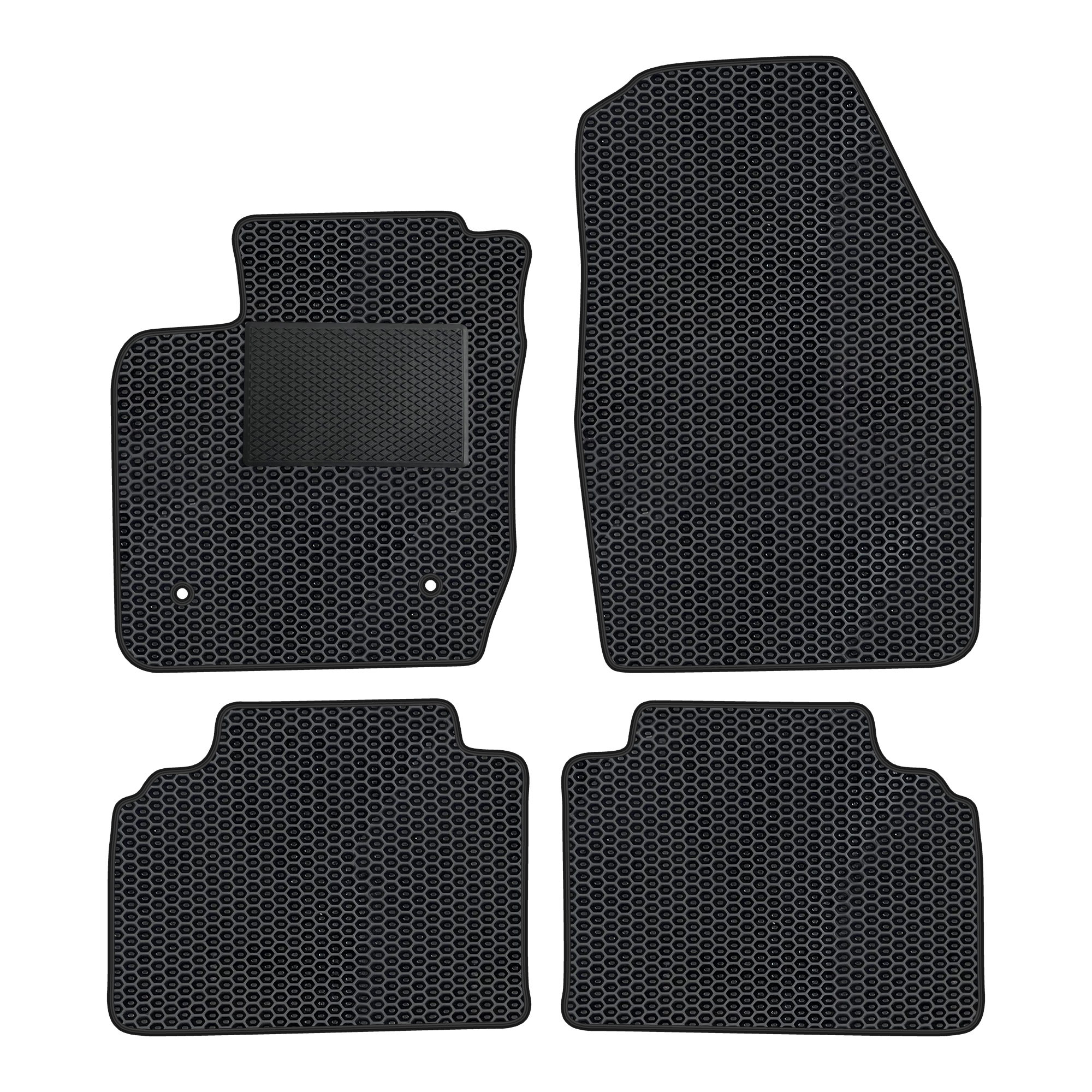 Fo050evapod - Komplettes Set Eva-autofußmatten, Passend Für Ford Courier Ab 2014, 5-sitzer (mit Zusätzlicher Verstärkung)