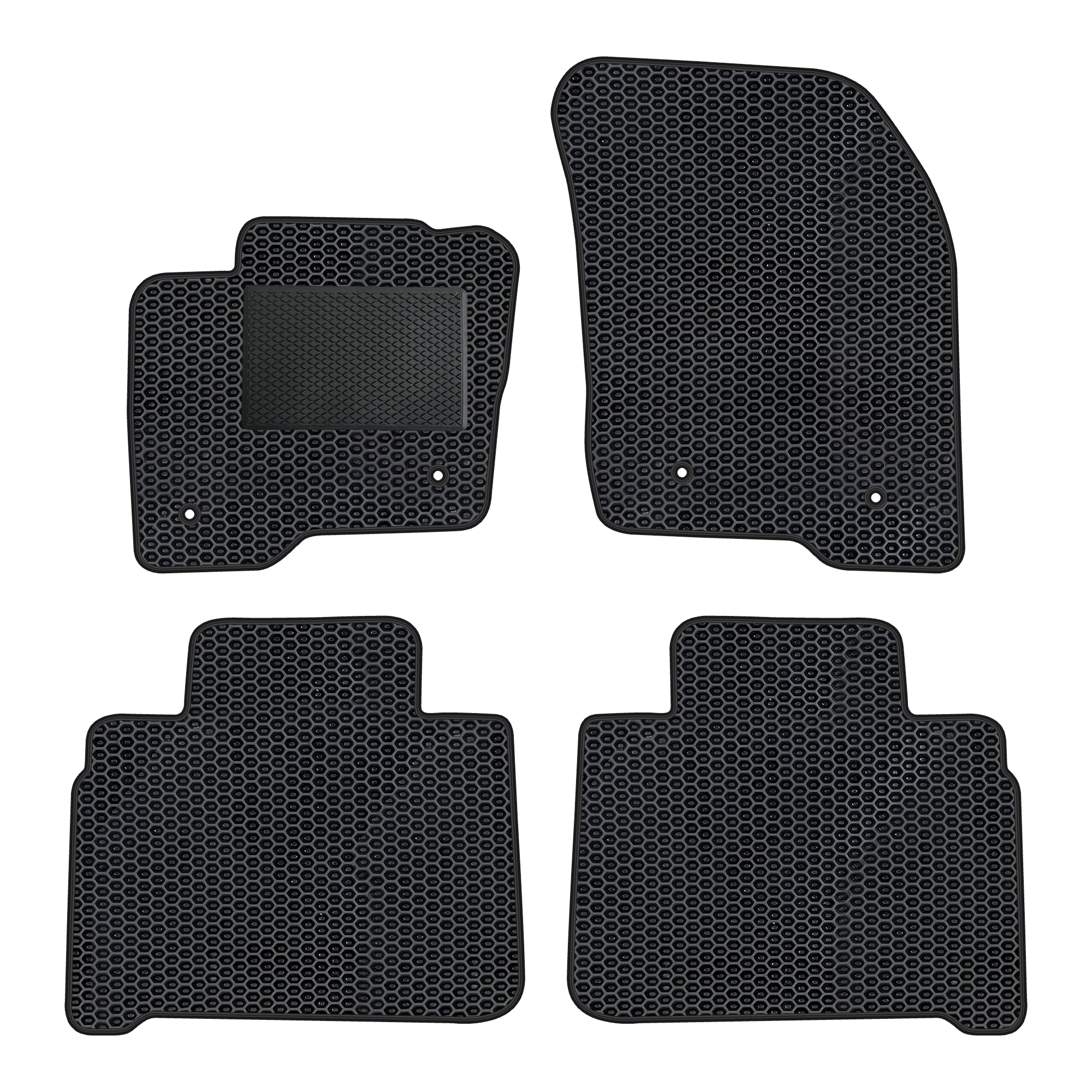 Fo055evapod - Komplettes Set Eva-autofußmatten, Passend Für Ford S-max Ii 5-sitzer Ab 2015 (mit Zusätzlicher Verstärkung)