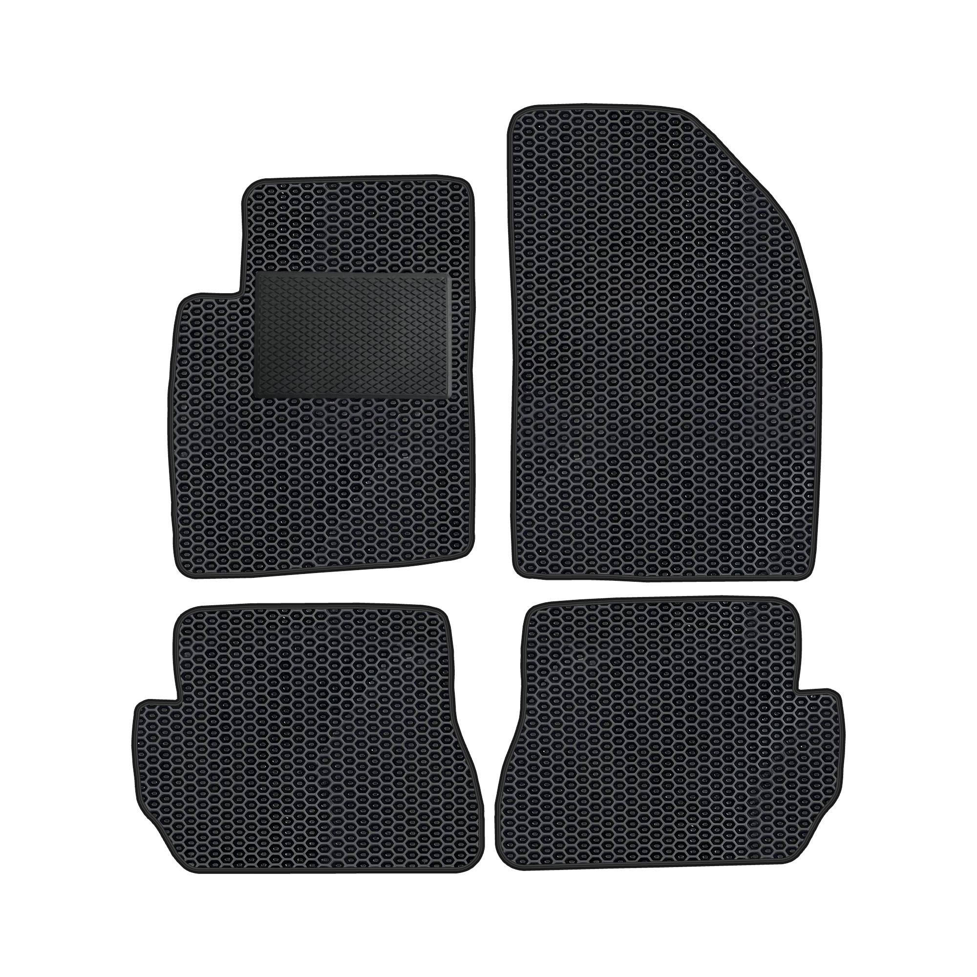 Fo057evapod - Komplettes Set Eva-autofußmatten Passend Für Ford Ka + 2016- (mit Zusätzlicher Verstärkung)