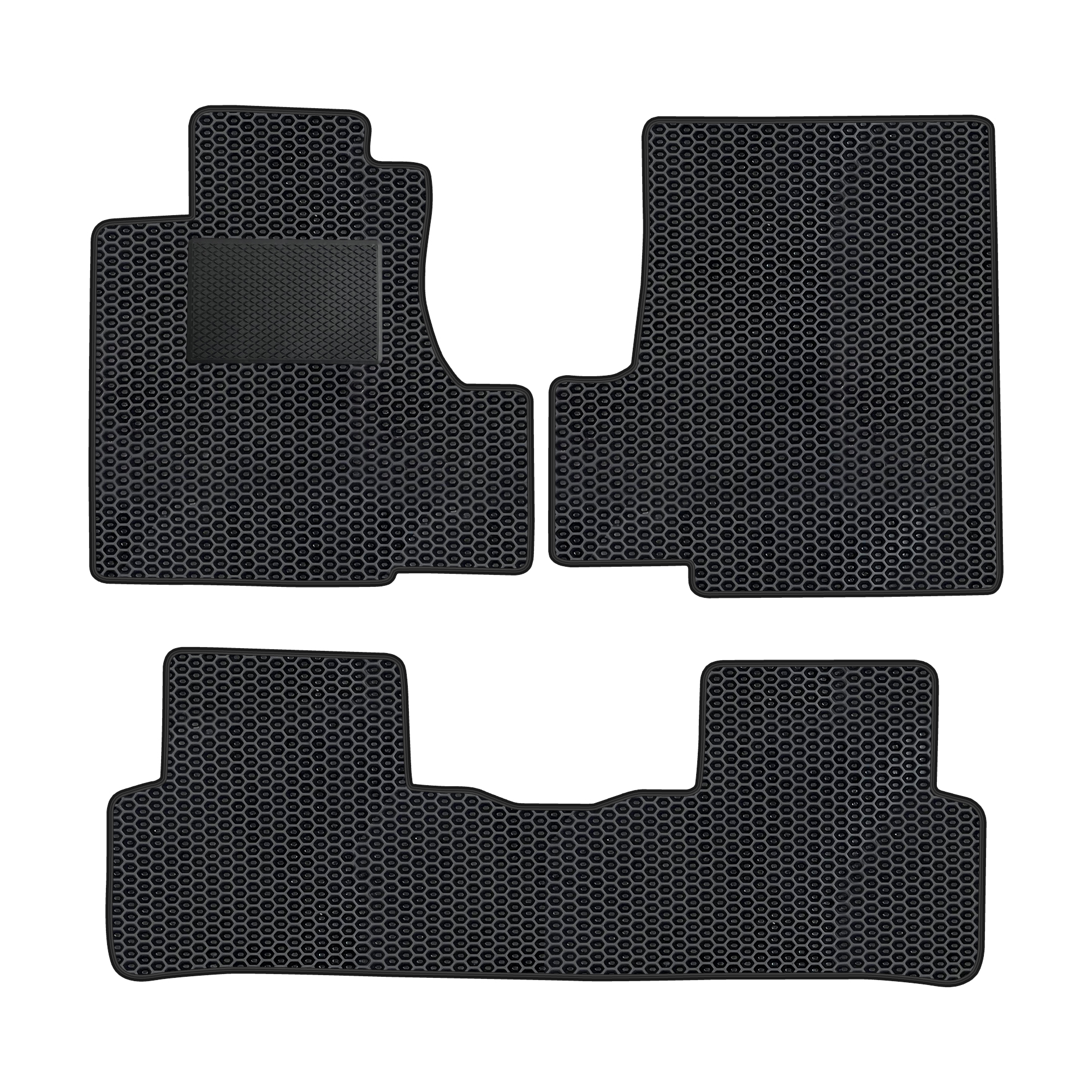 Ho031evapod - Komplettes Set Eva-autofußmatten Passend Für Honda Cr-v Iii 2007-2011 (mit Zusätzlicher Verstärkung)