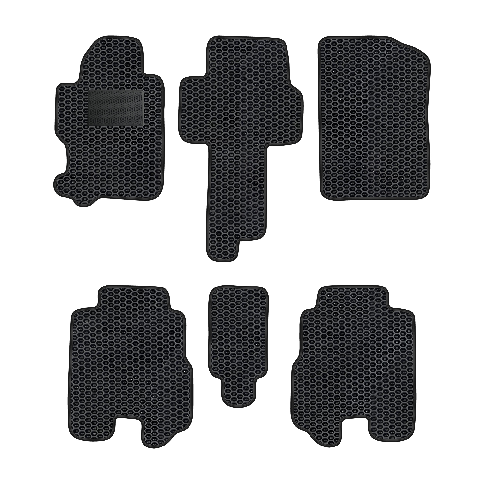Ho032evapod - Komplettes Set Eva-autofußmatten Passend Für Honda Fr-v 2005-2009 (mit Zusätzlicher Verstärkung)