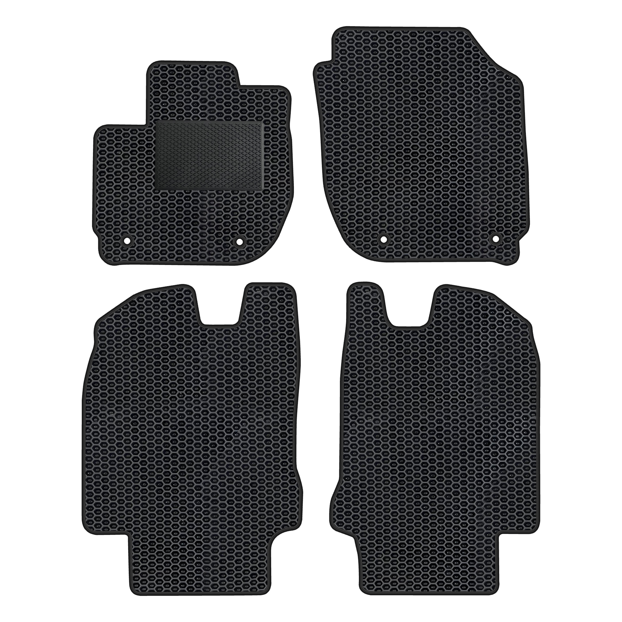 Ho039evapod - Komplettes Set Eva-autofußmatten Passend Für Honda Hr-v Ii 2013-2021 (mit Zusätzlicher Verstärkung)
