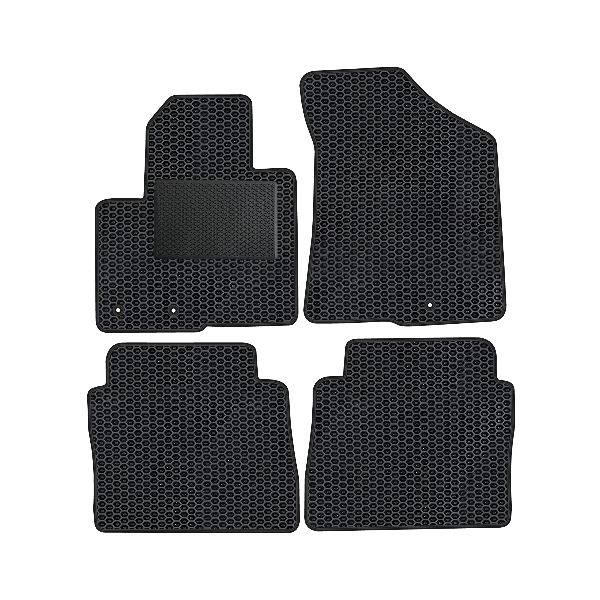 Hy008evapod - Komplettes Set Eva-autofußmatten Passend Für Hyundai Santa Fe Iii 2010-2012 (mit Zusätzlicher Verstärkung)