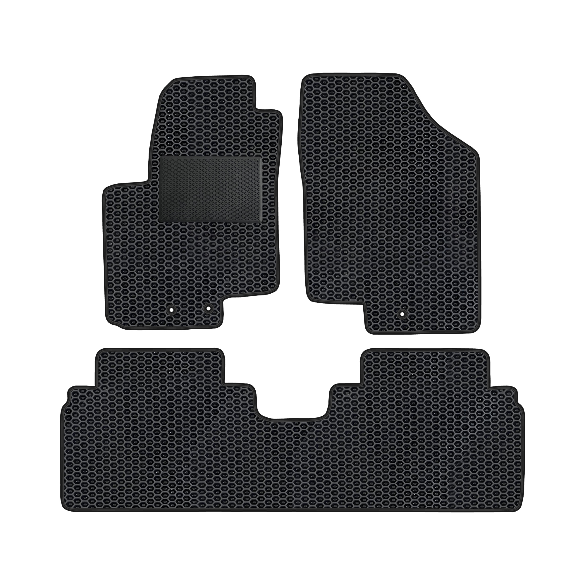Hy016evapod - Komplettes Set Eva-autofußmatten, Passend Für Hyundai Ix20 Kia Venga 2010-2019 (mit Zusätzlicher Verstärkung)