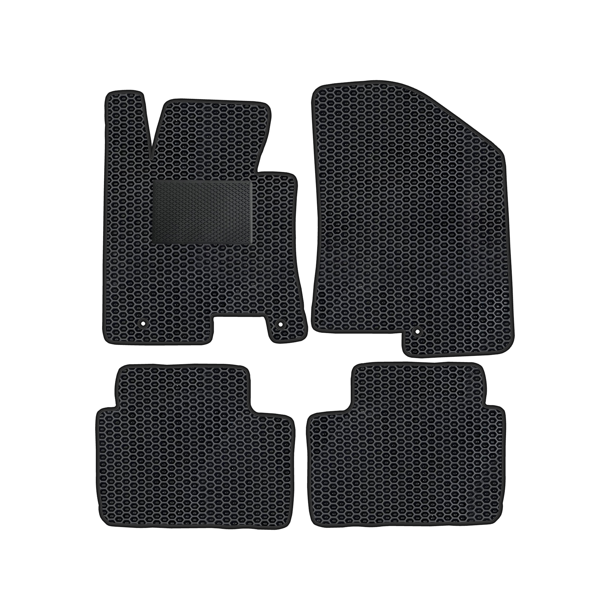 Hy023evapod - Komplettes Set Eva-autofußmatten, Passend Für Hyundai I30 Ii Und Kia Ceed Ii (2012-2017) (mit Zusätzlicher Verstärkung)