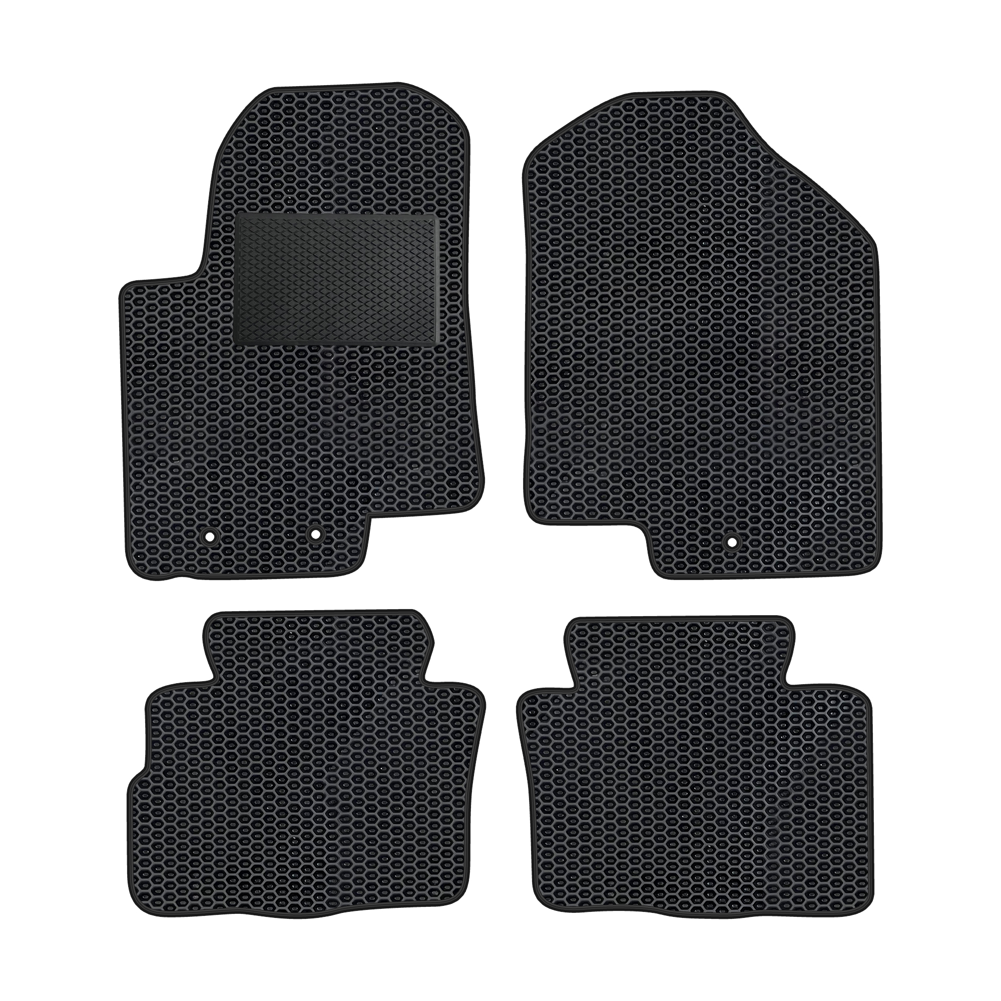 Ki007evapod - Komplettes Set Eva-autofußmatten, Passend Für Kia Soul I Fl 2011-2013 (mit Zusätzlicher Verstärkung)