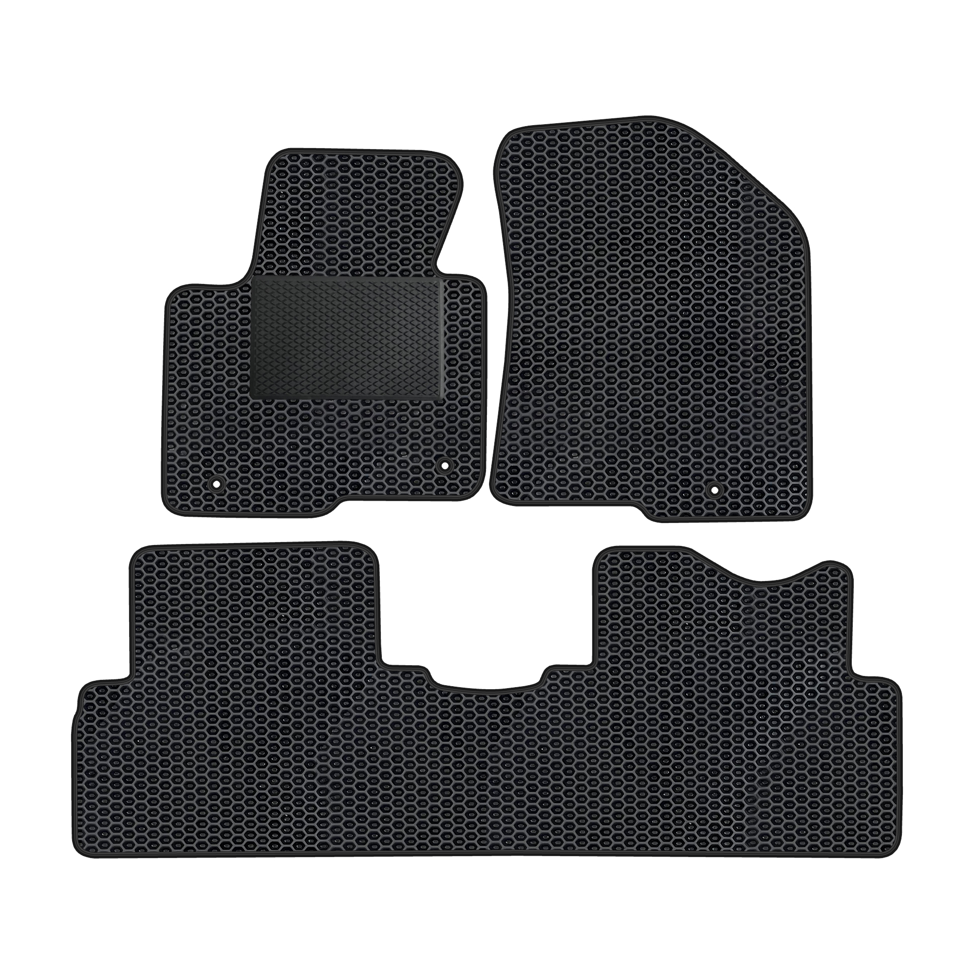 Ki021evapod - Komplettes Set Eva-autofußmatten Passend Für Kia Carens 2013-2019 5-sitzer (mit Zusätzlicher Verstärkung)