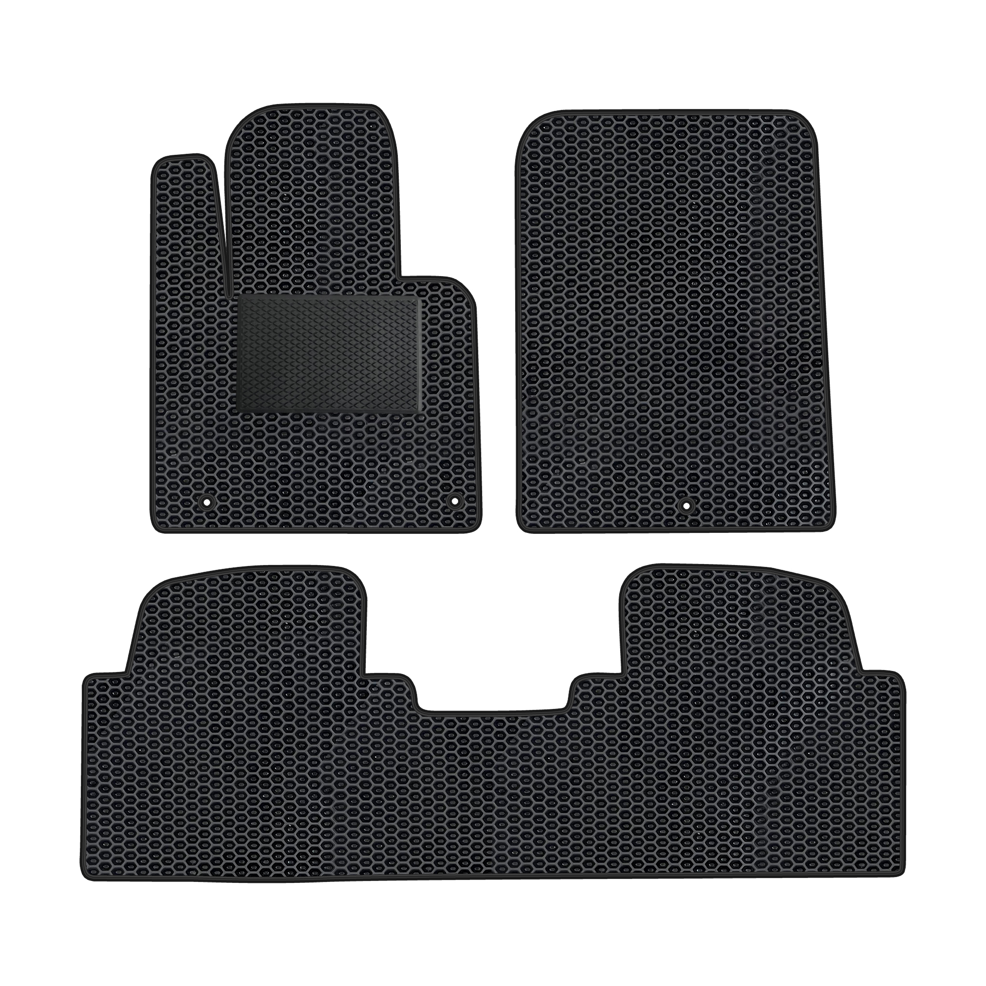 Ki023evapod - Komplettes Set Eva-autofußmatten, Passend Für Kia Sorento Iii 2015-2020, Hyundai Santa Fe Iv 2018- 5-sitzer (mit Zusätzlicher Verstärkung)
