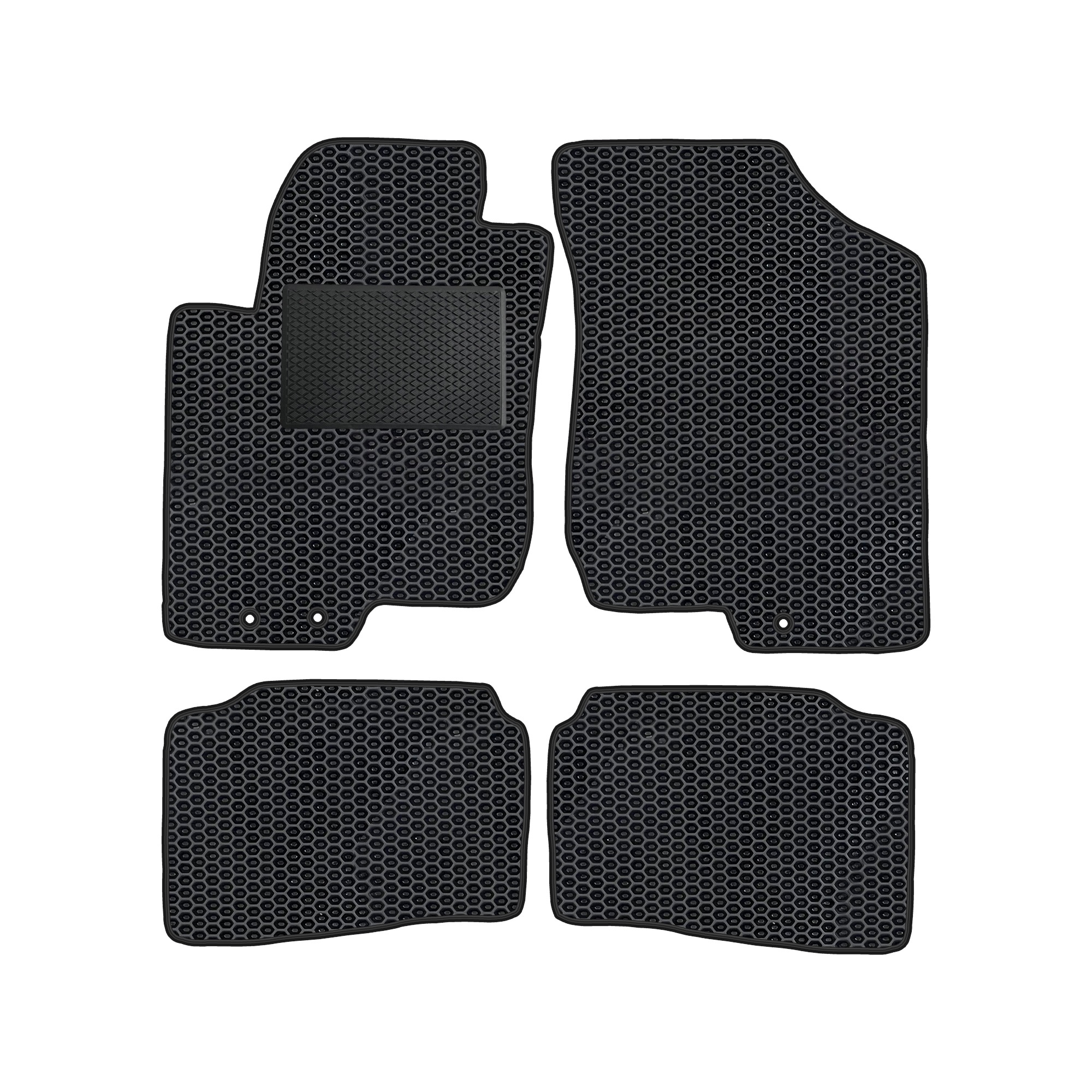 Ki024evapod - Komplettes Set Eva-autofußmatten Passend Für Kia Proceed I 2007-2012 (mit Zusätzlicher Verstärkung)