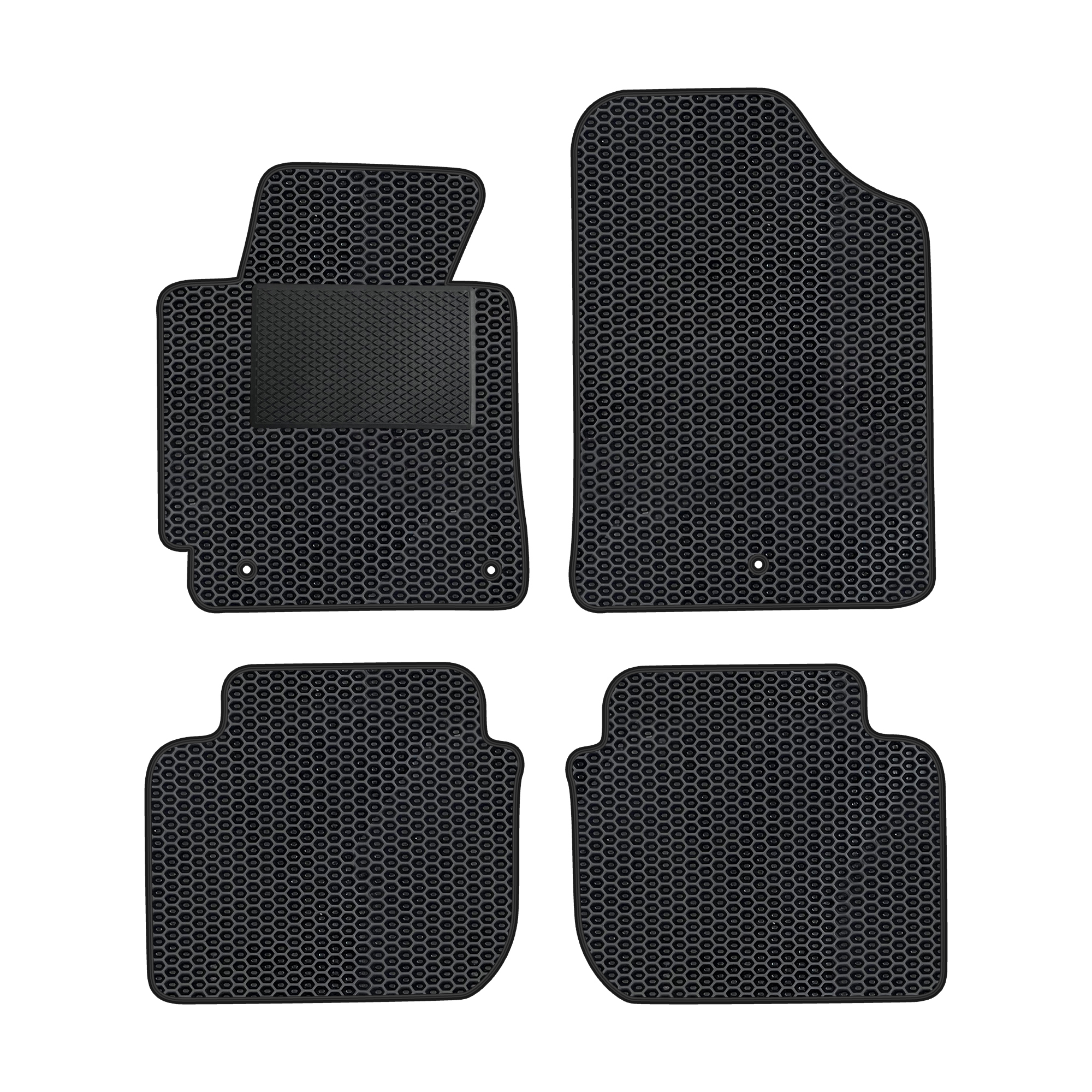 Hy040evapod - Komplettes Set Eva-autofußmatten Passend Für Hyundai Veloster I 2011-2018 (mit Zusätzlicher Verstärkung)