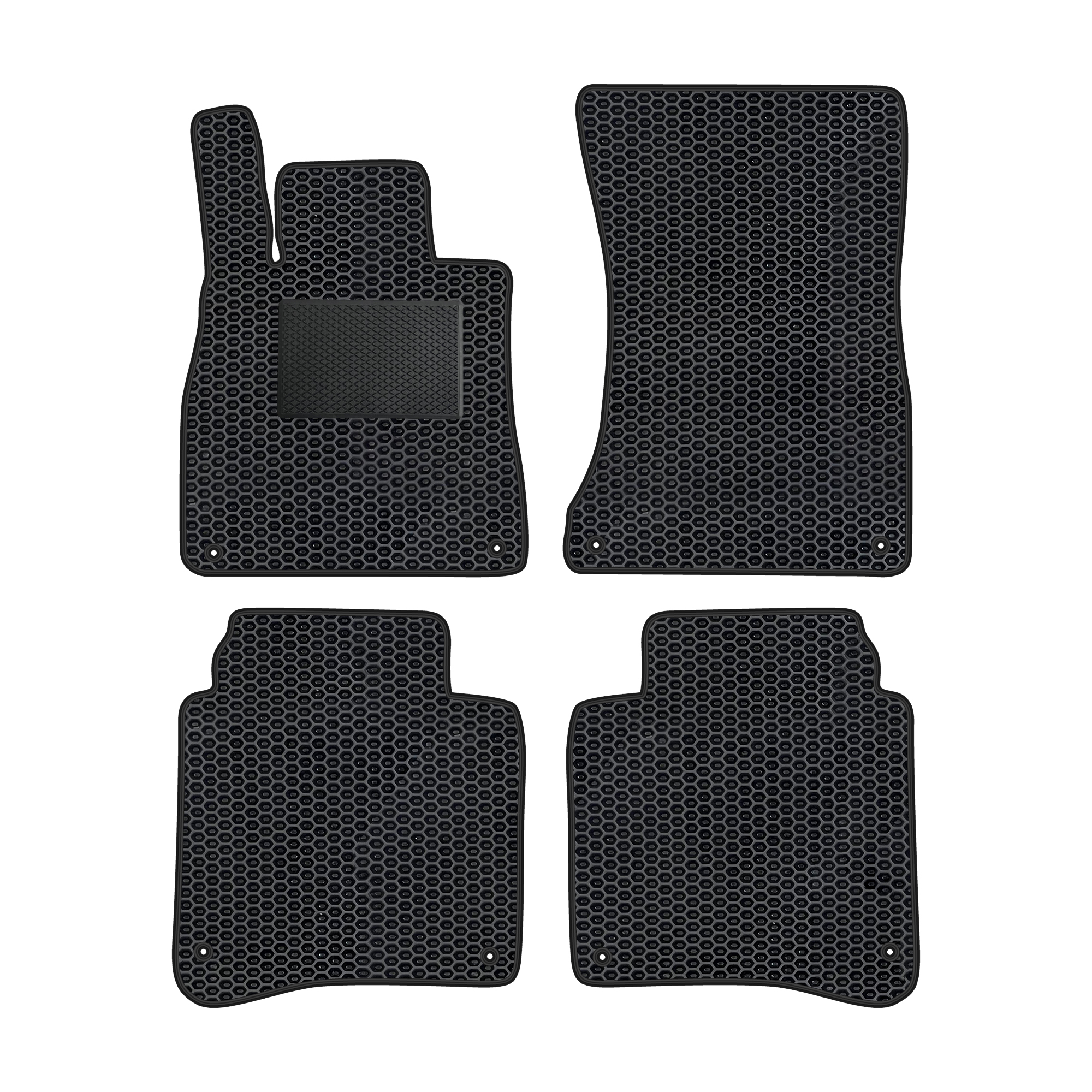 Me010evapod - Komplettes Set Eva-autofußmatten Passend Für Mercedes-benz S-klasse W222 Lang 2014-2020 (mit Zusätzlicher Verstärkung)
