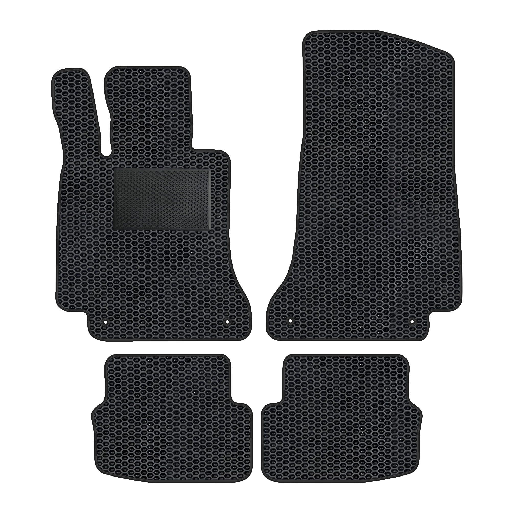 Me015evapod - Komplettes Set Eva-autofußmatten Passend Für Mercedes-benz C-klasse W205 Ab 2014 (mit Zusätzlicher Verstärkung)