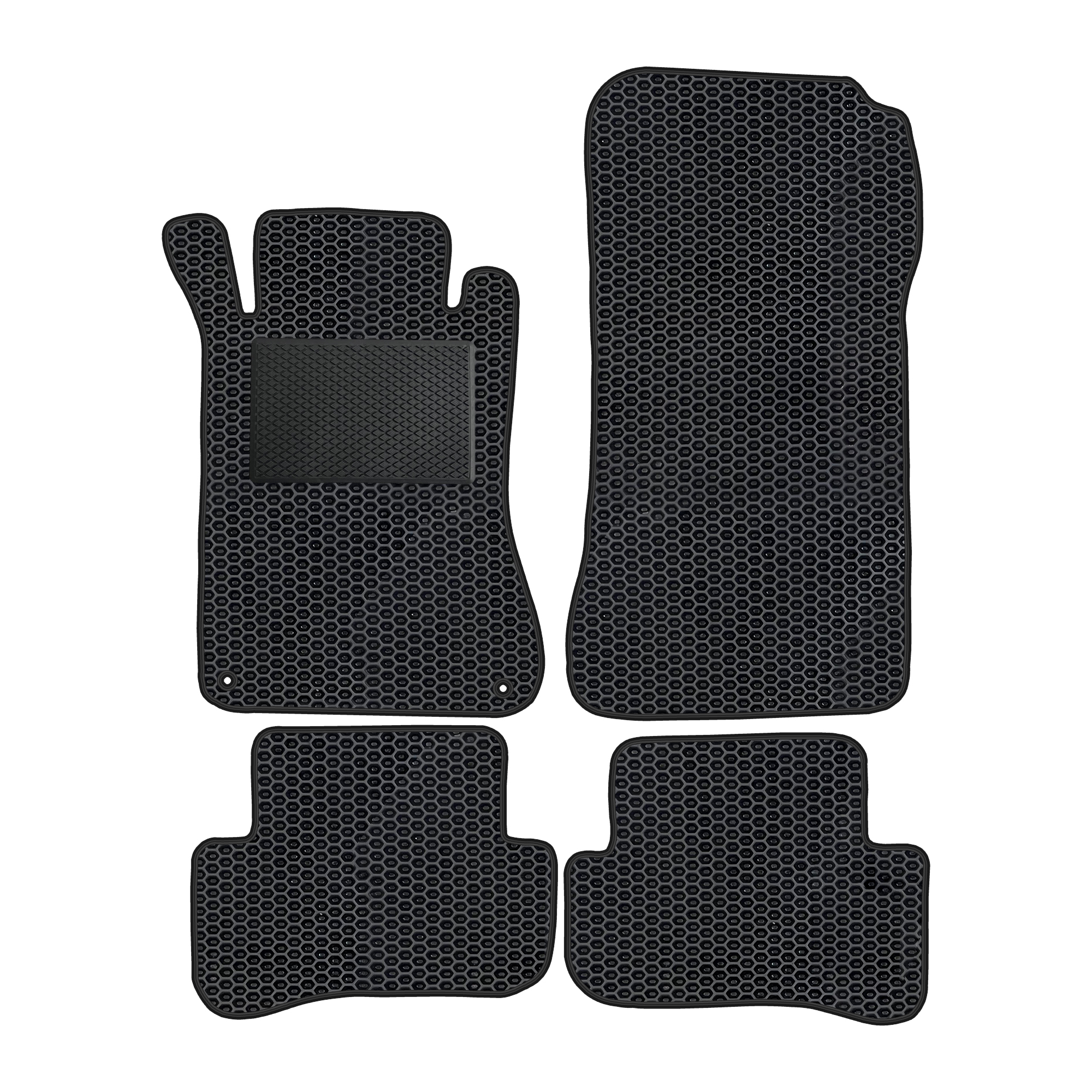 Me012evapod - Komplettes Set Eva-autofußmatten Passend Für Mercedes-benz C-klasse W203 2000-2007 (mit Zusätzlicher Verstärkung)