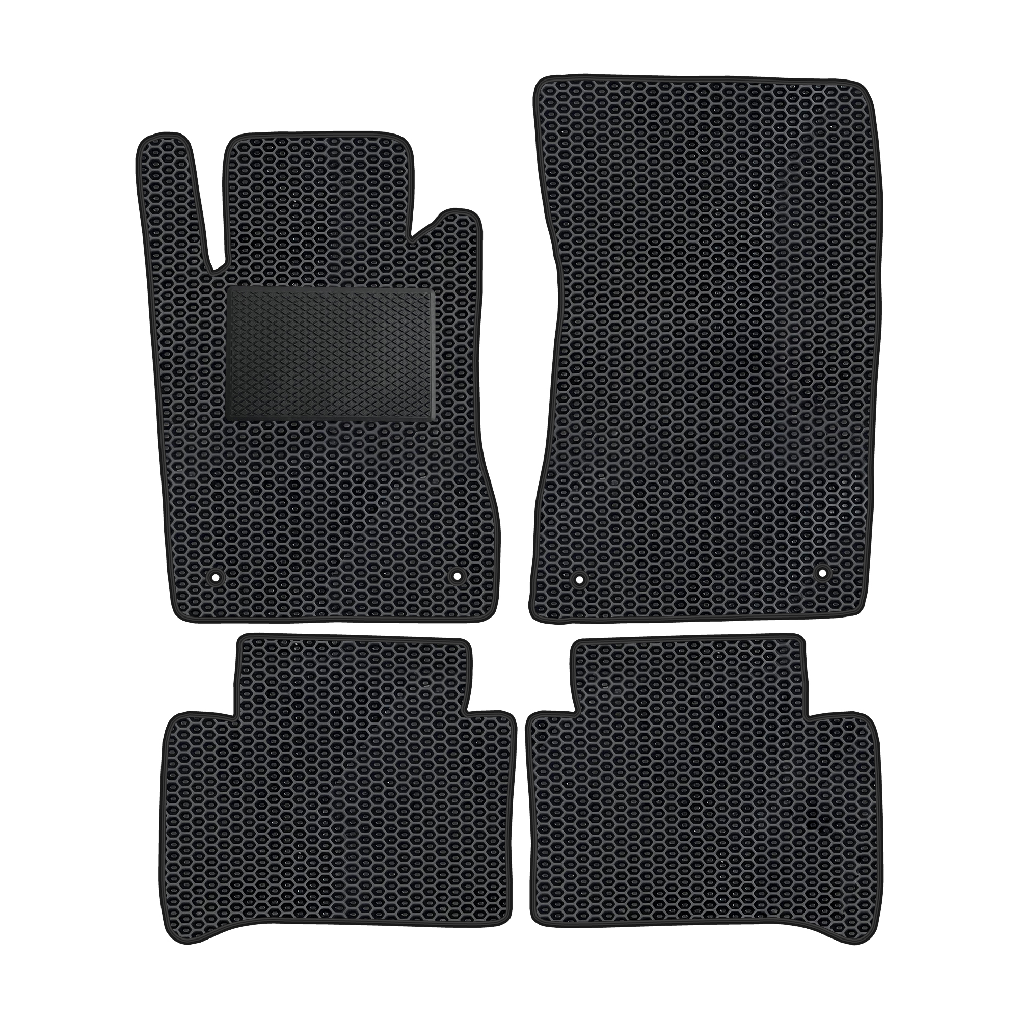 Me017evapod - Komplettes Set Eva-autofußmatten Passend Für Mercedes-benz E-klasse W211 2002-2009 (mit Zusätzlicher Verstärkung)