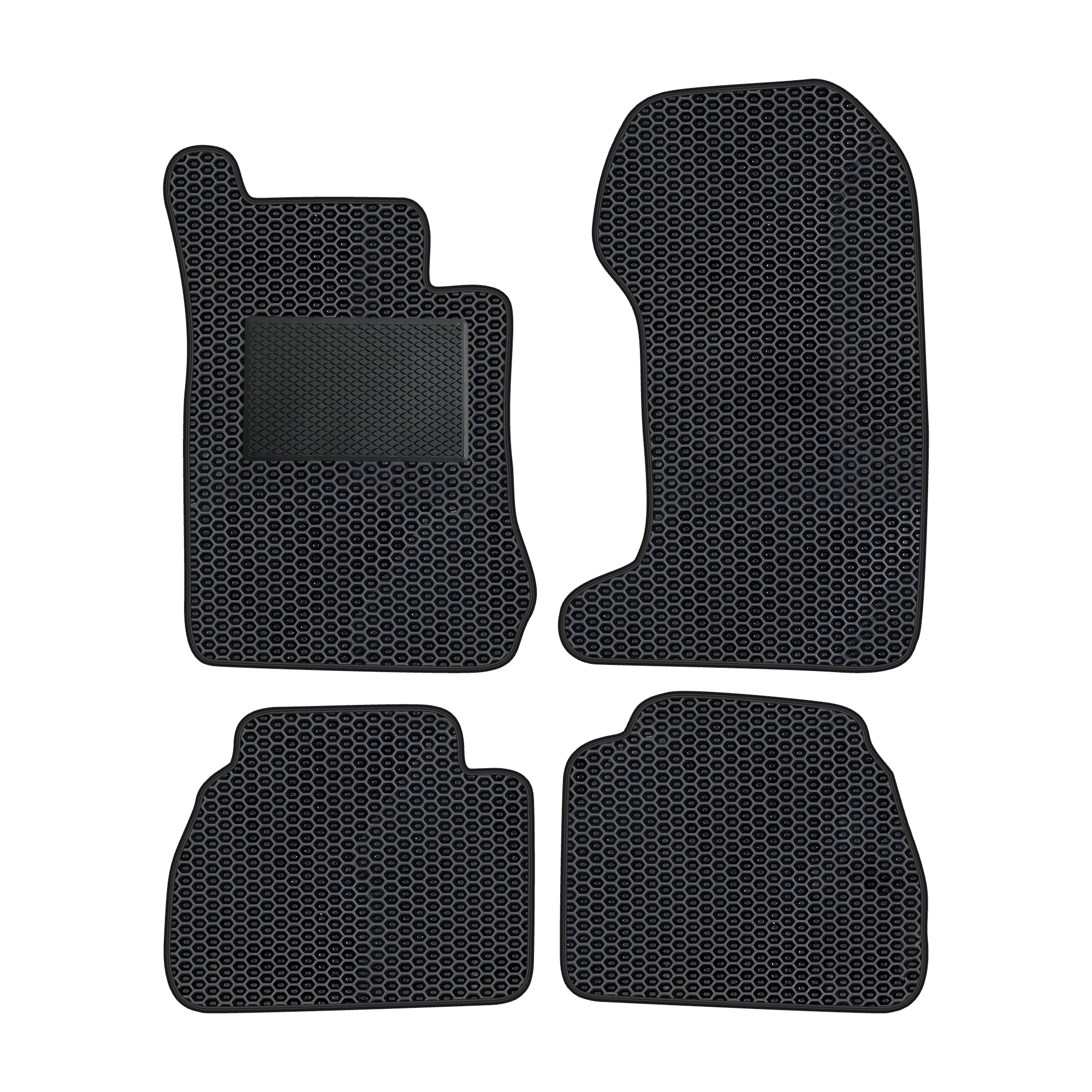 Me019evapod - Komplettes Set Eva-autofußmatten Passend Für Mercedes-benz E-klasse 4-matic W210 1995-2002 (mit Zusätzlicher Verstärkung)