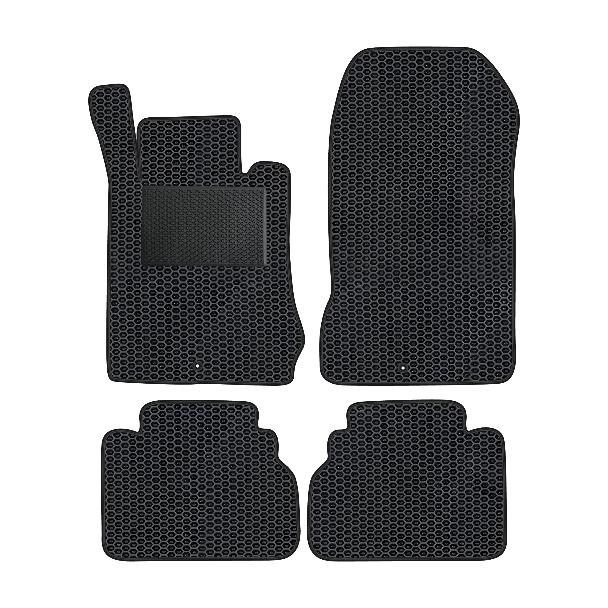 Me016evapod - Komplettes Set Eva-autofußmatten Passend Für Mercedes-benz E-klasse W210 1995-2002 (mit Zusätzlicher Verstärkung)