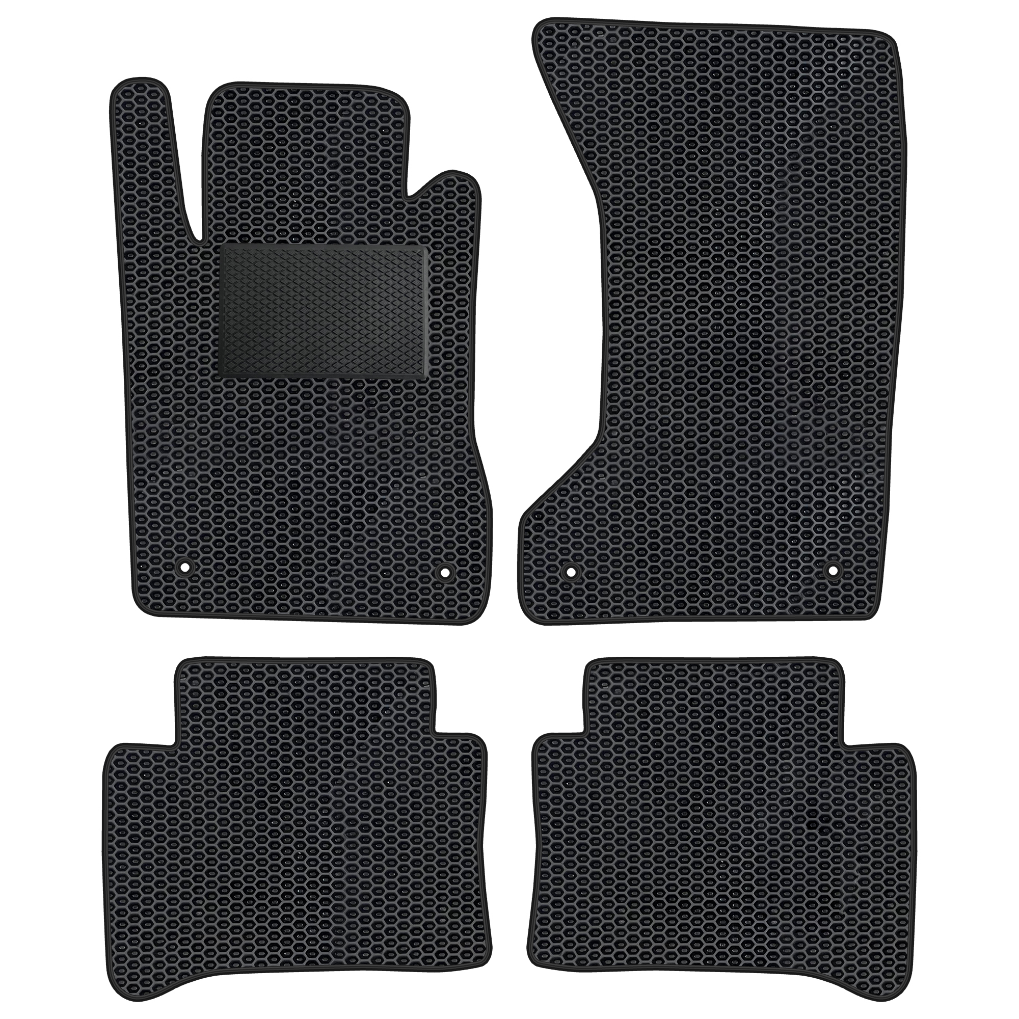 Me018evapod - Komplettes Set Eva-autofußmatten Passend Für Mercedes-benz E-klasse 4-matic W211 2002-2009 (mit Zusätzlicher Verstärkung)