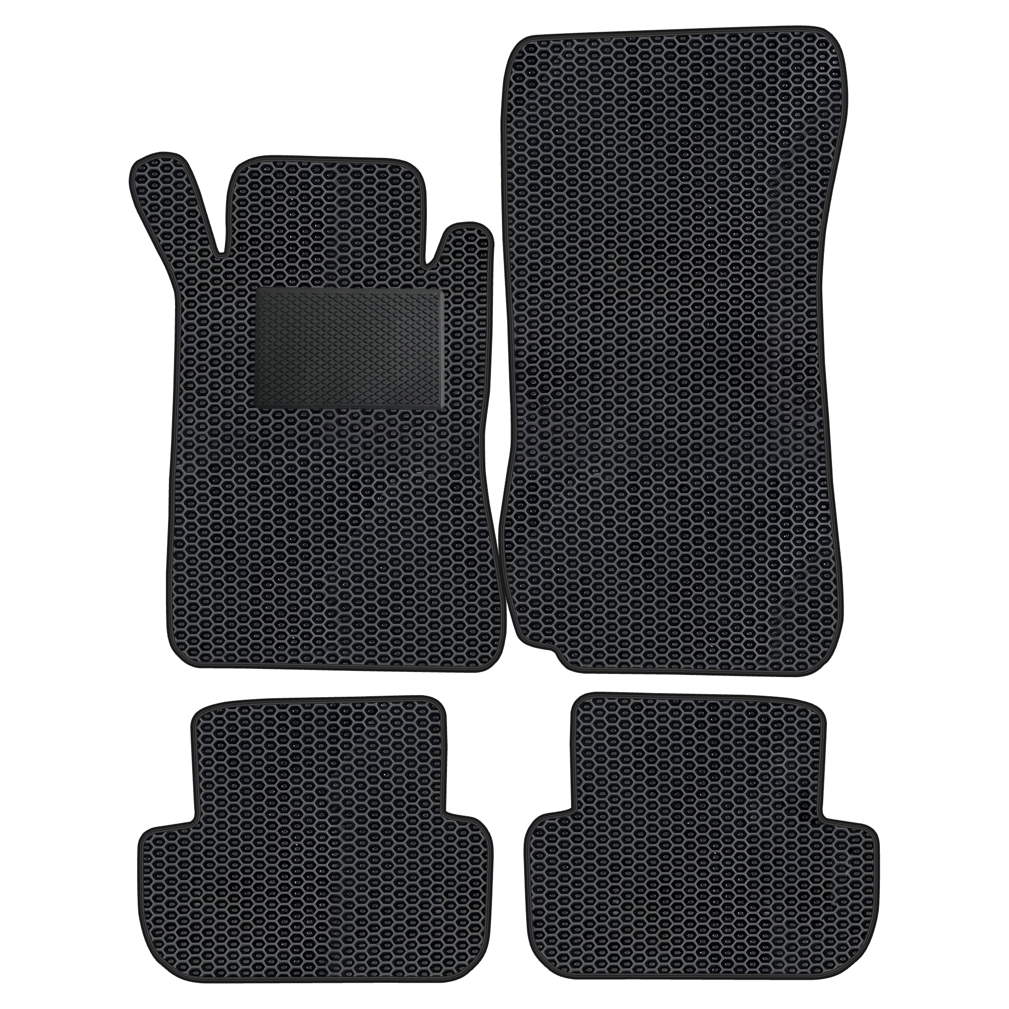 Me025evapod - Komplettes Set Eva-autofußmatten Passend Für Mercedes-benz Clk W209 2002-2009 (mit Zusätzlicher Verstärkung)