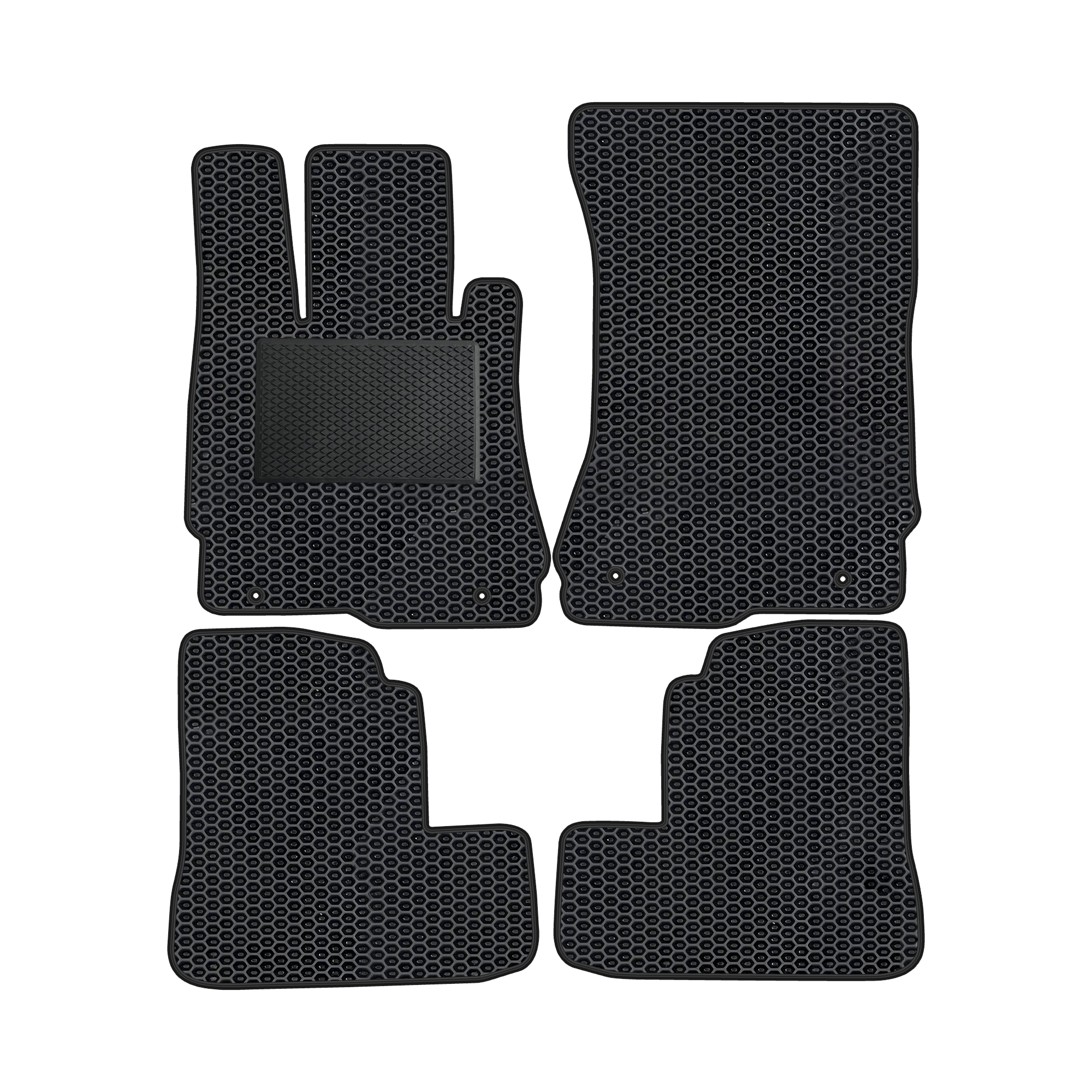Me030evapod - Komplettes Set Eva-autofußmatten Passend Für Mercedes-benz S-klasse W221 Lang 2005-2013 (mit Zusätzlicher Verstärkung)